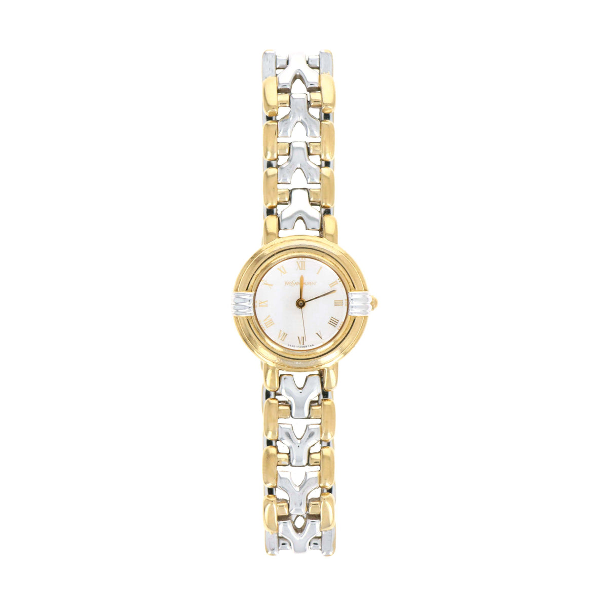 Yves Saint Laurent Two Tone Linen Dial Ladies Watch - Queen May