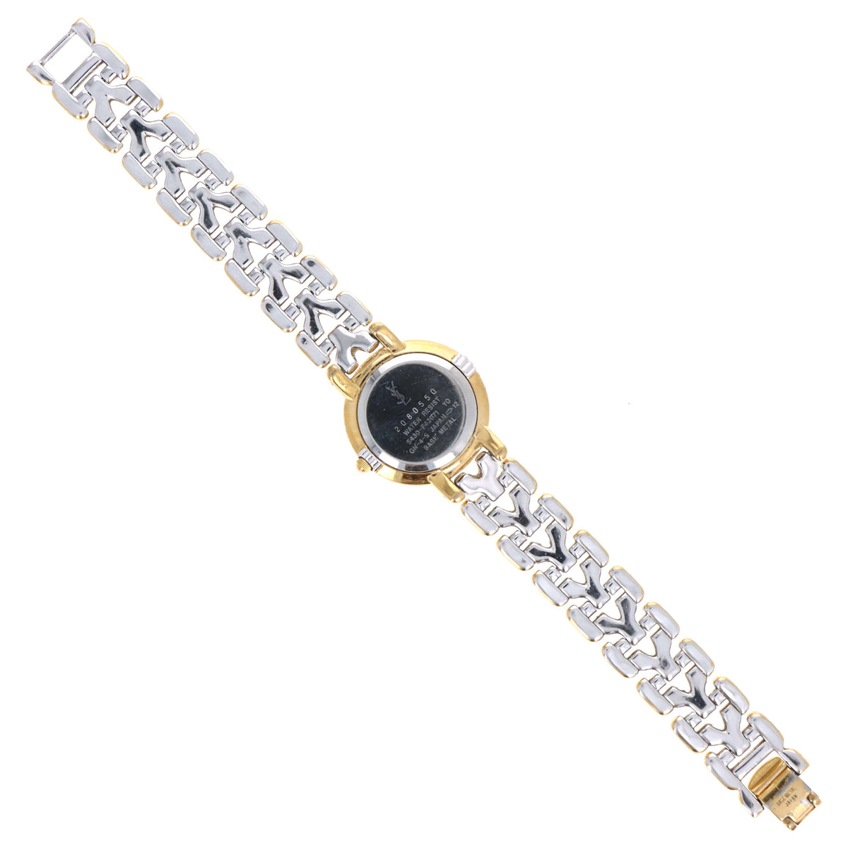 Yves Saint Laurent Two Tone Linen Dial Ladies Watch - Queen May