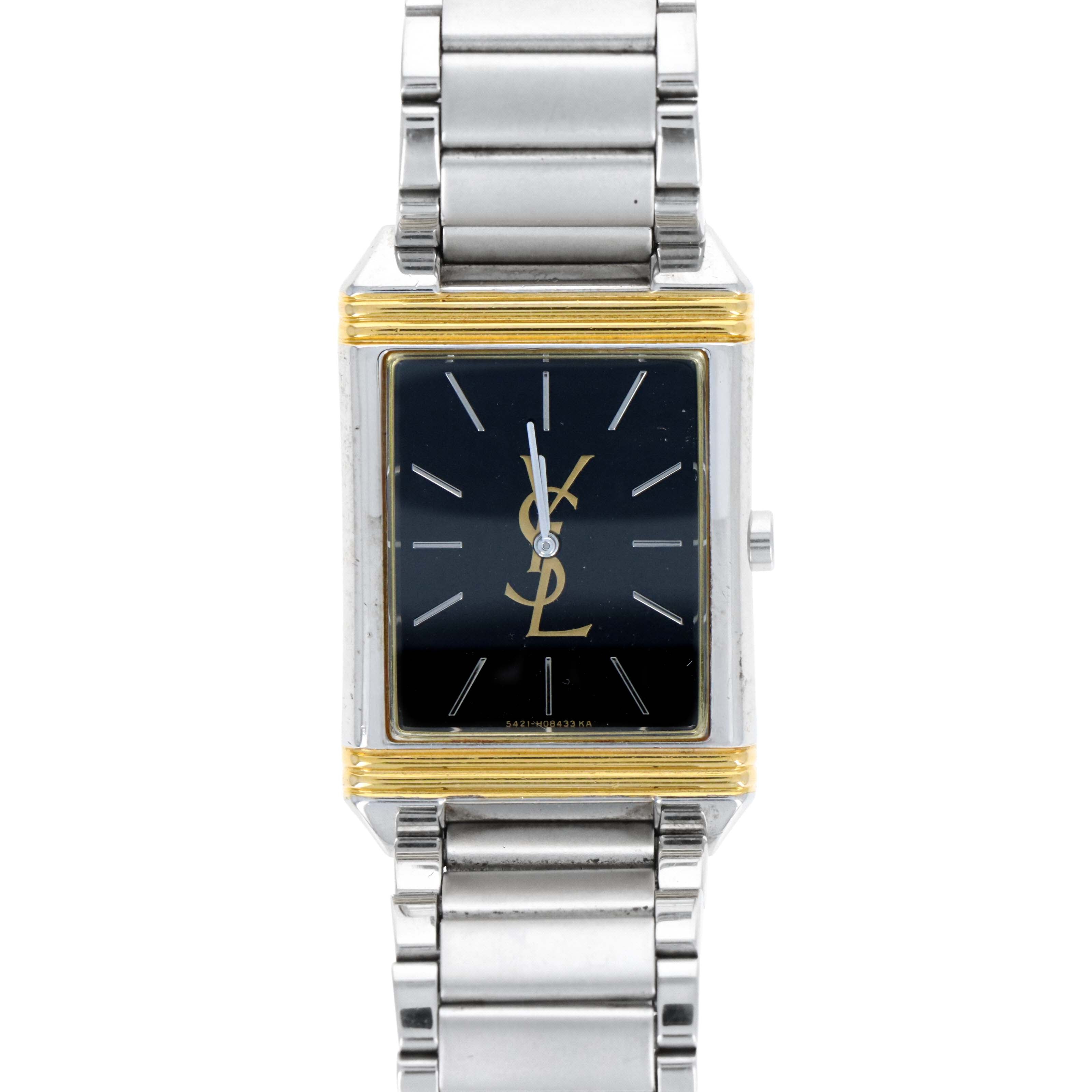 Yves Saint Laurent 600480 Black Dial Watch - Queen May