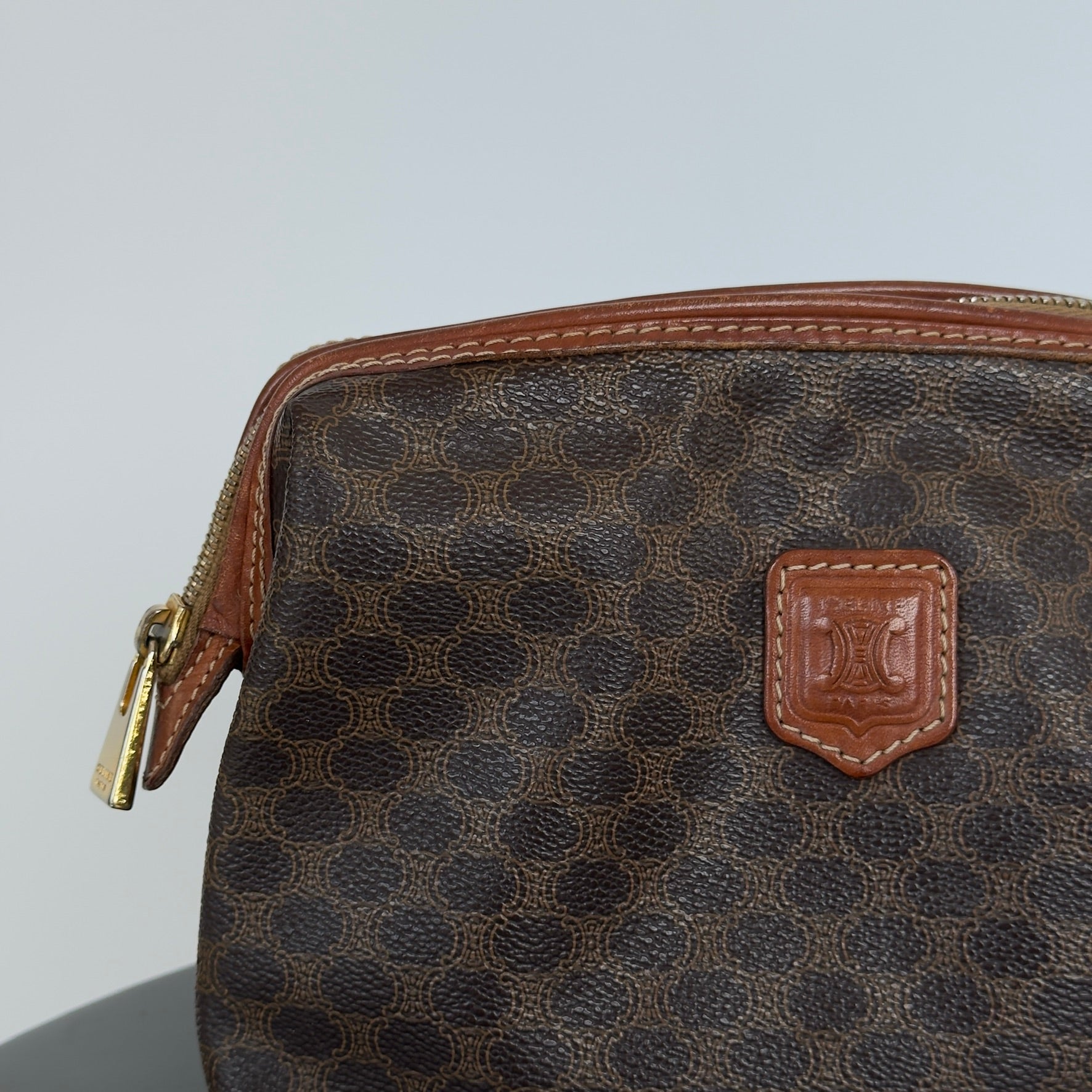 Vintage Celine Triomphe Toiletry Pouch - Queen May