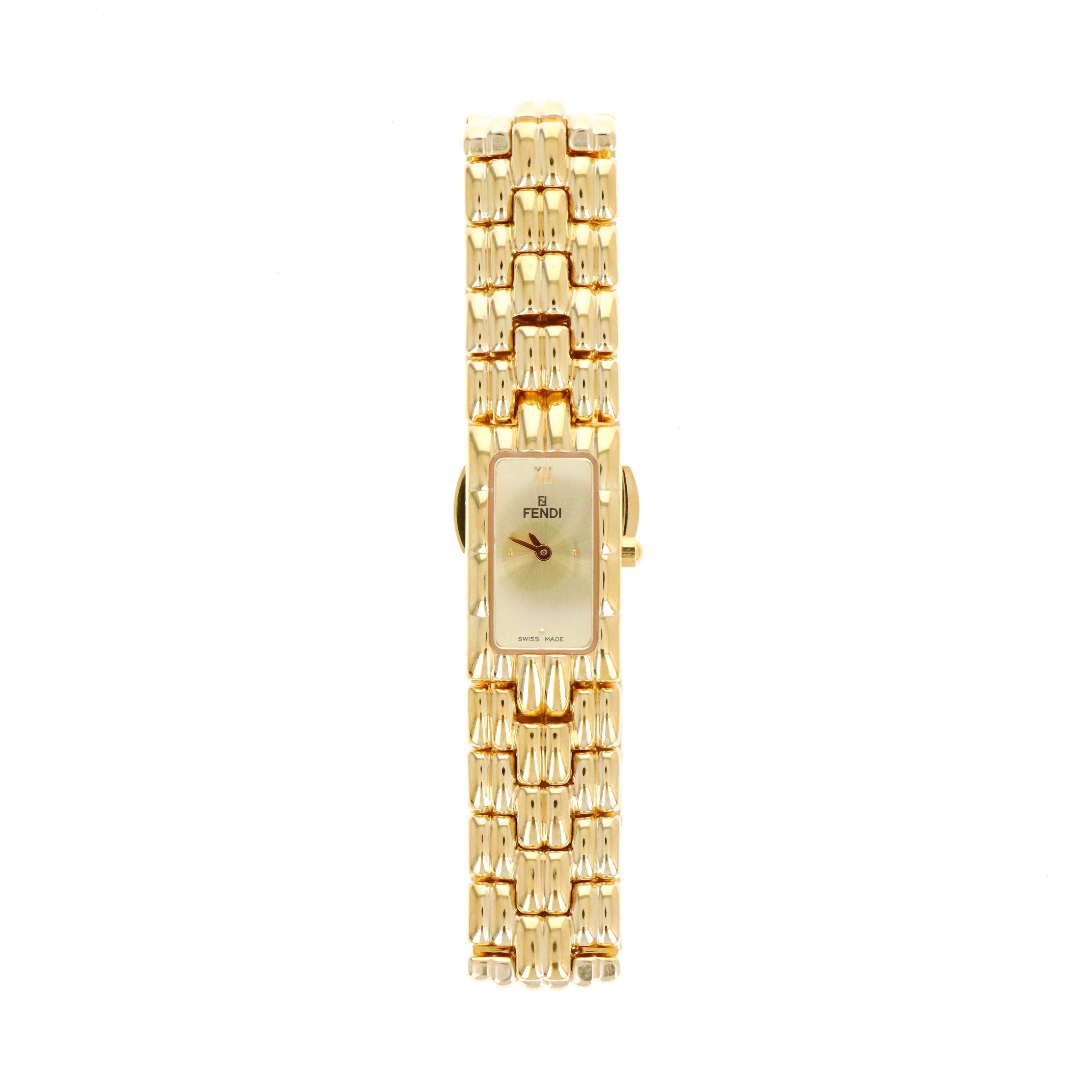 Fendi Gold Plated 670L Link Watch - Queen May