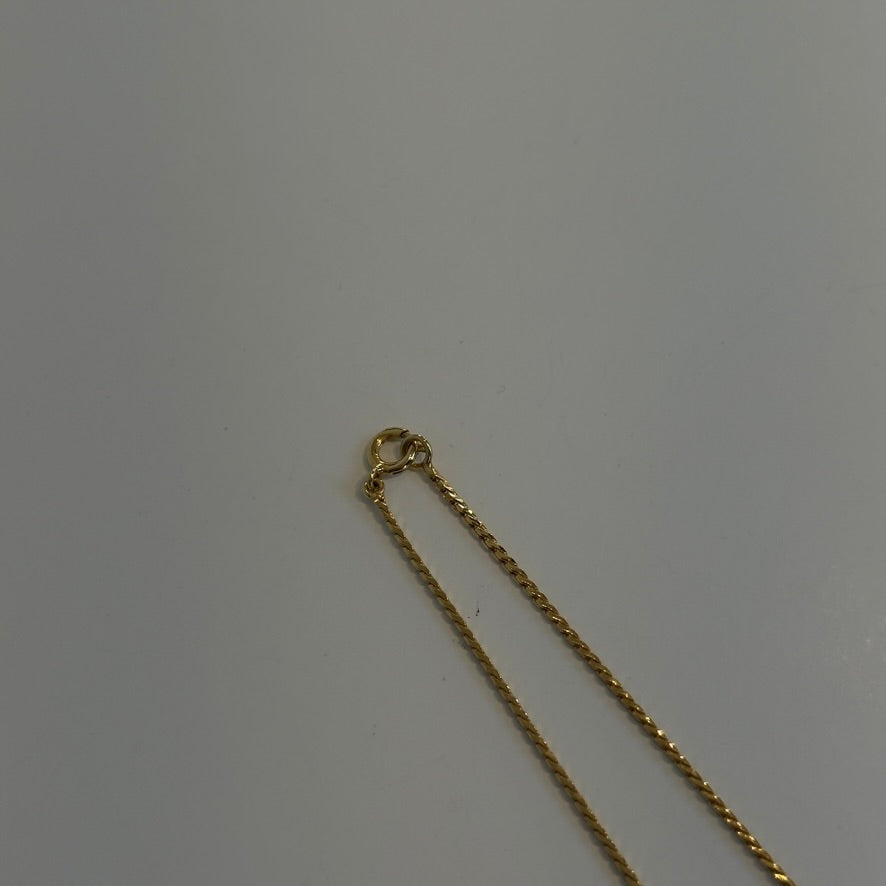 Christian Dior Heart Rhinestone Logo Necklace - Queen May