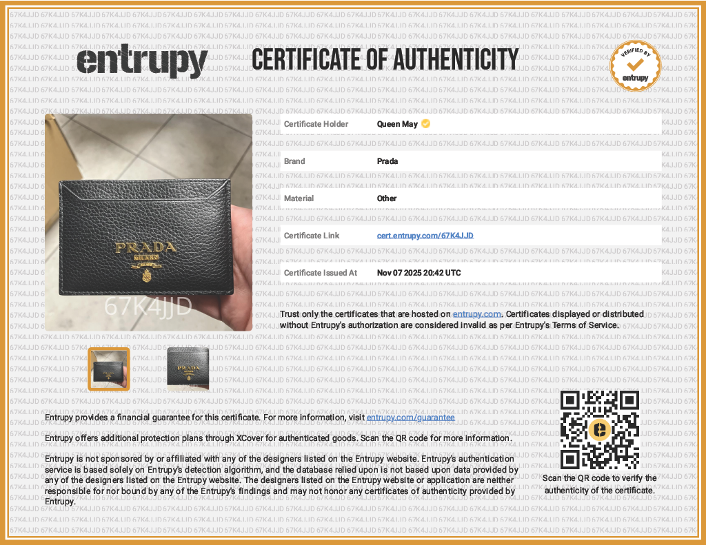 Prada Saffiano Leather Card Holder - Queen May