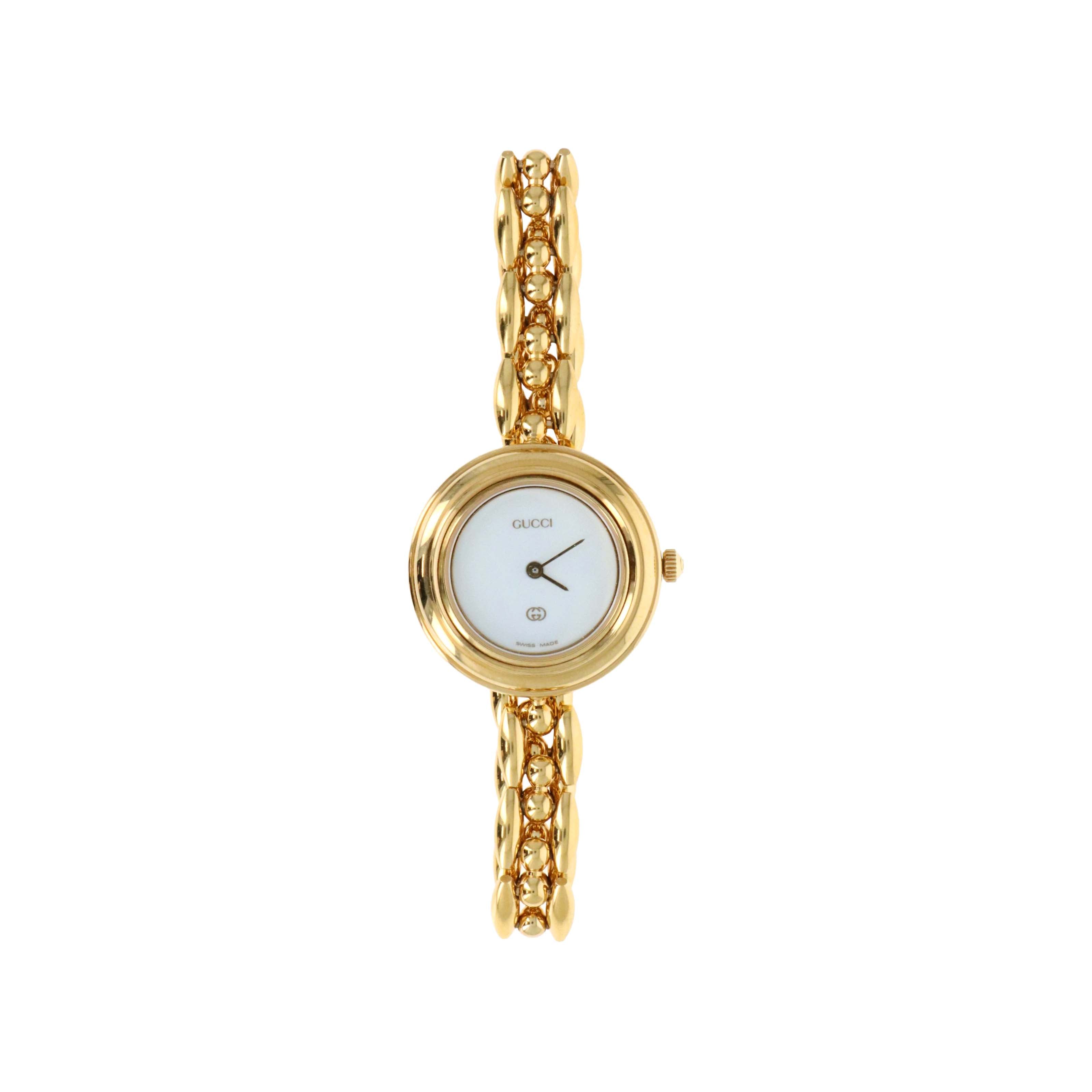 Vintage Gucci Interchangeable Bezel Watch Link Bracelet - Queen May