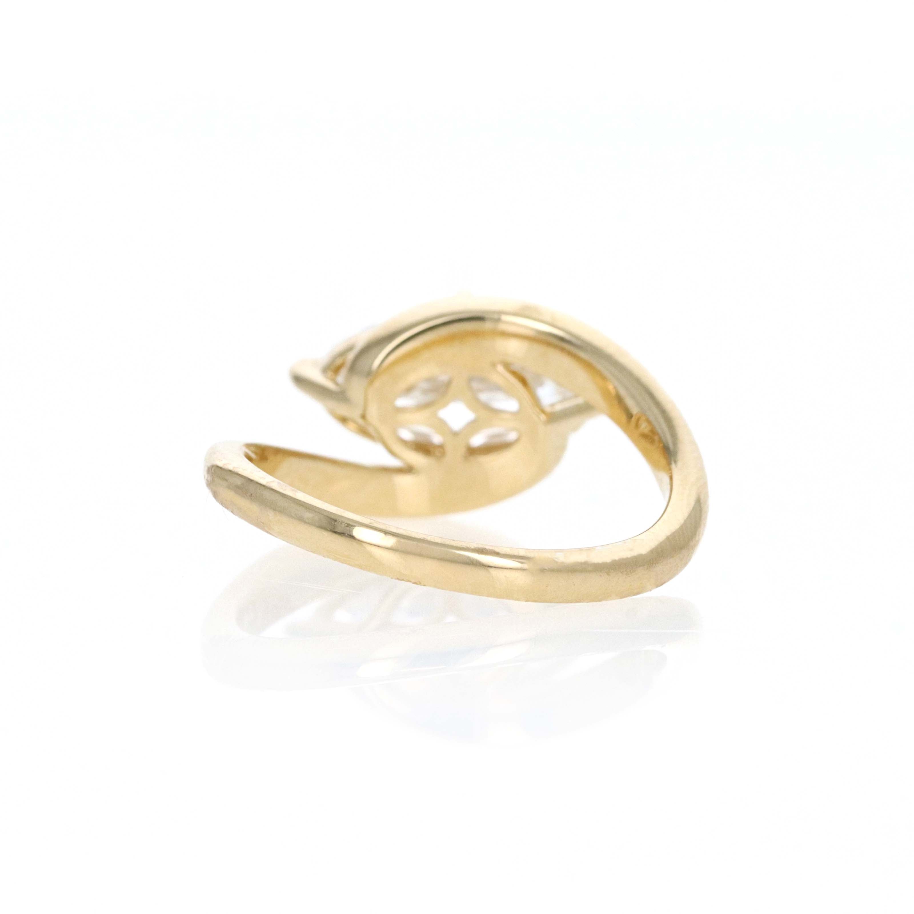 Lab Grown 2.05 Carat Dutch Marquise Diamond East West Engagement Ring 14K Yellow Gold - Queen May