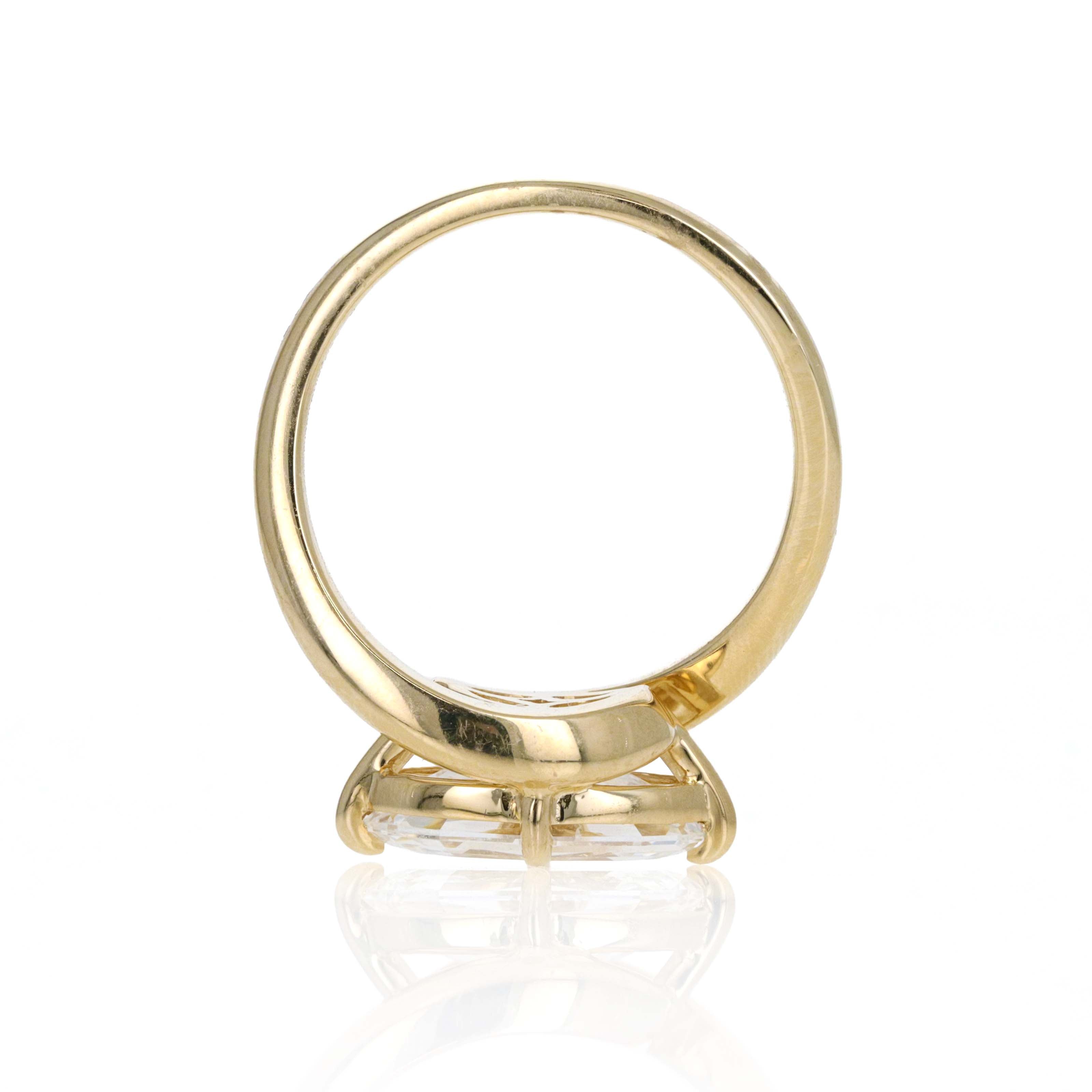 Lab Grown 2.05 Carat Dutch Marquise Diamond East West Engagement Ring 14K Yellow Gold - Queen May