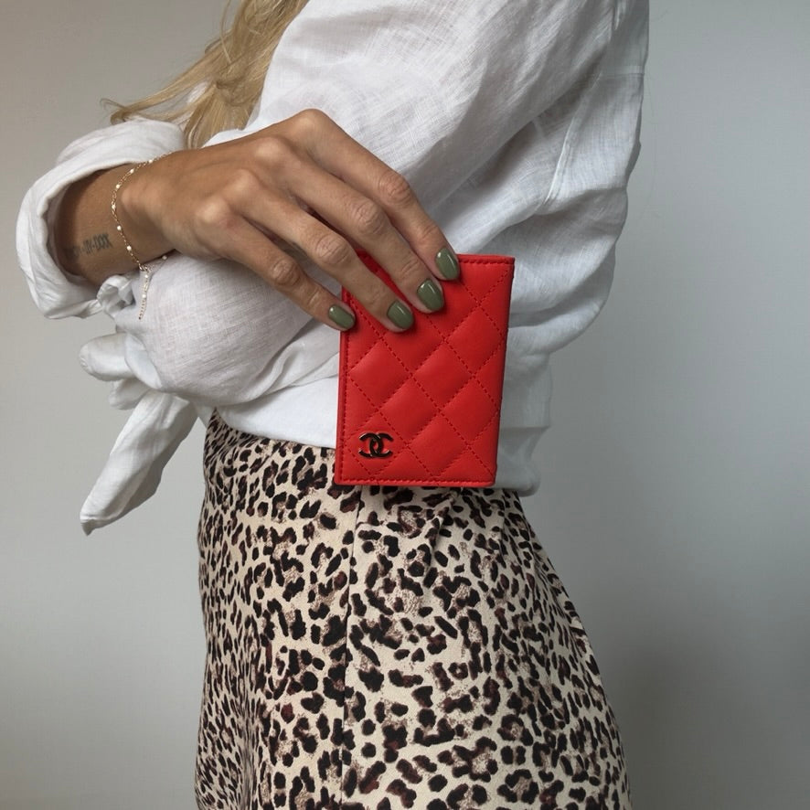 Chanel Lambskin Quilted Card Holder - Queen May