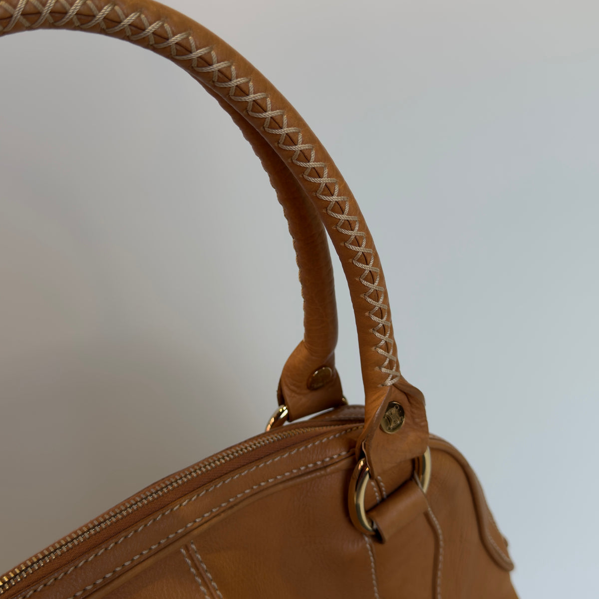 Celine Whipstitch Leather Toto Bag