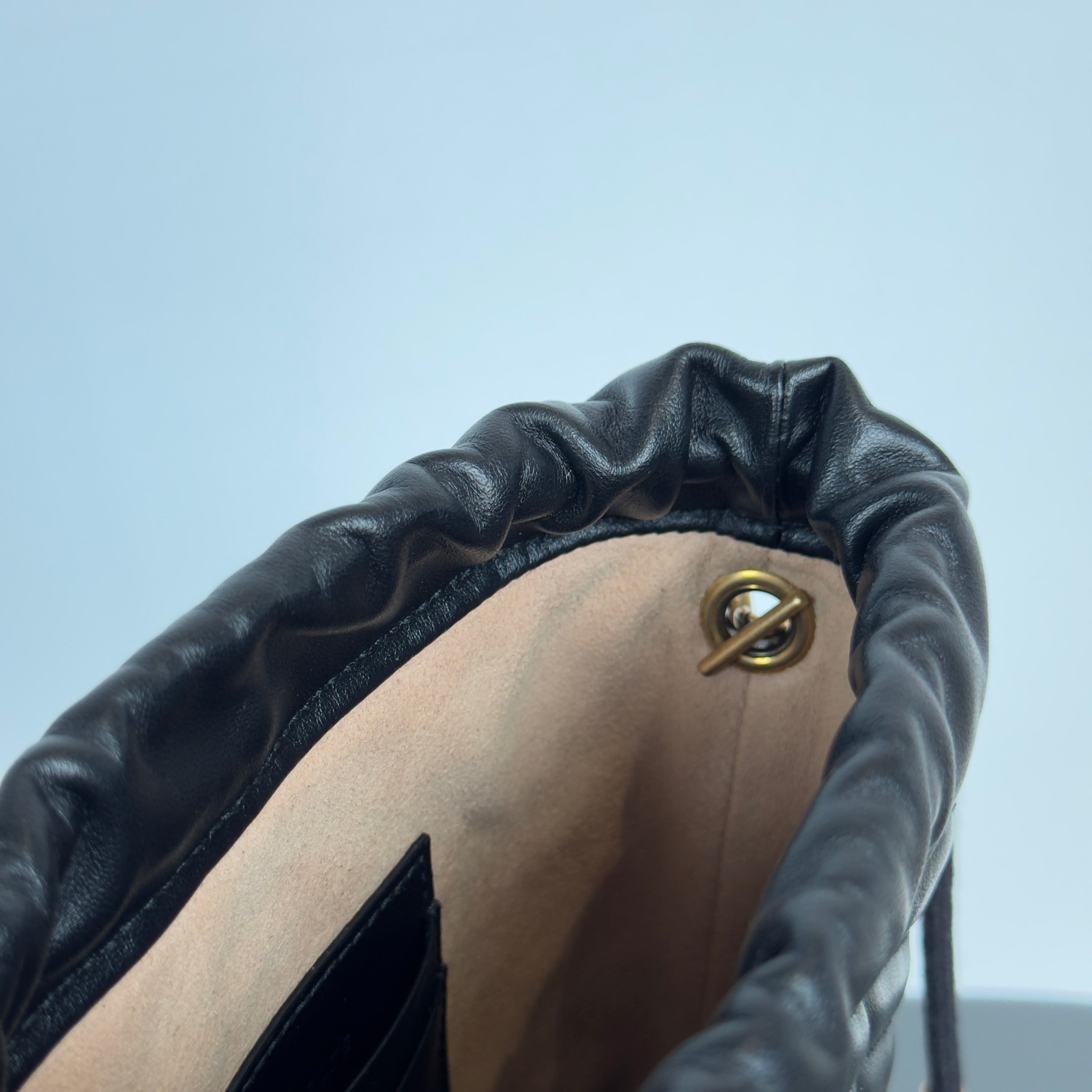 Gucci Mini Black Bucket Bag - Queen May