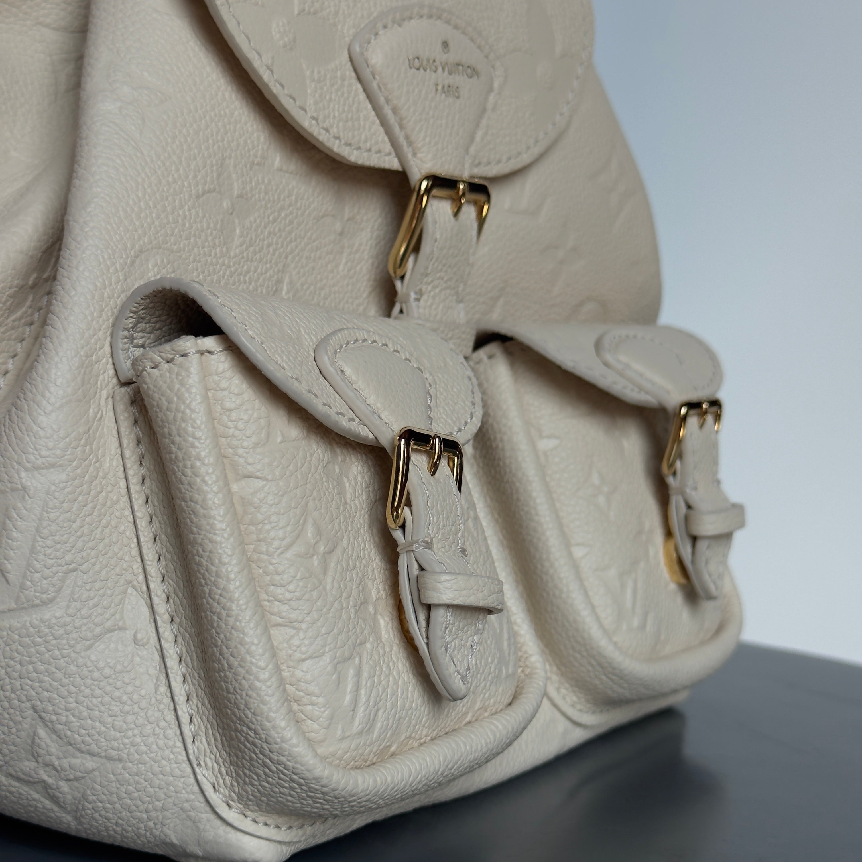 Louis Vuitton Monogram Empreinte Backpack Cream - Queen May