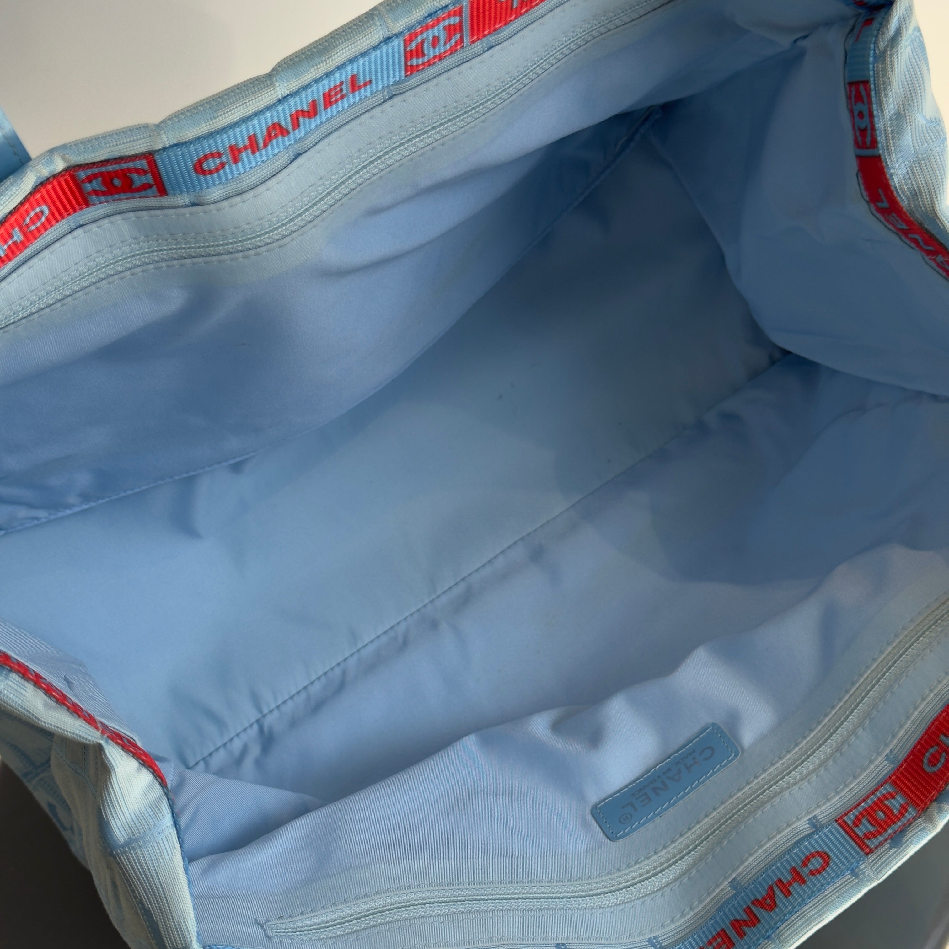 Chanel Travel Ligne Tote Blue - Queen May
