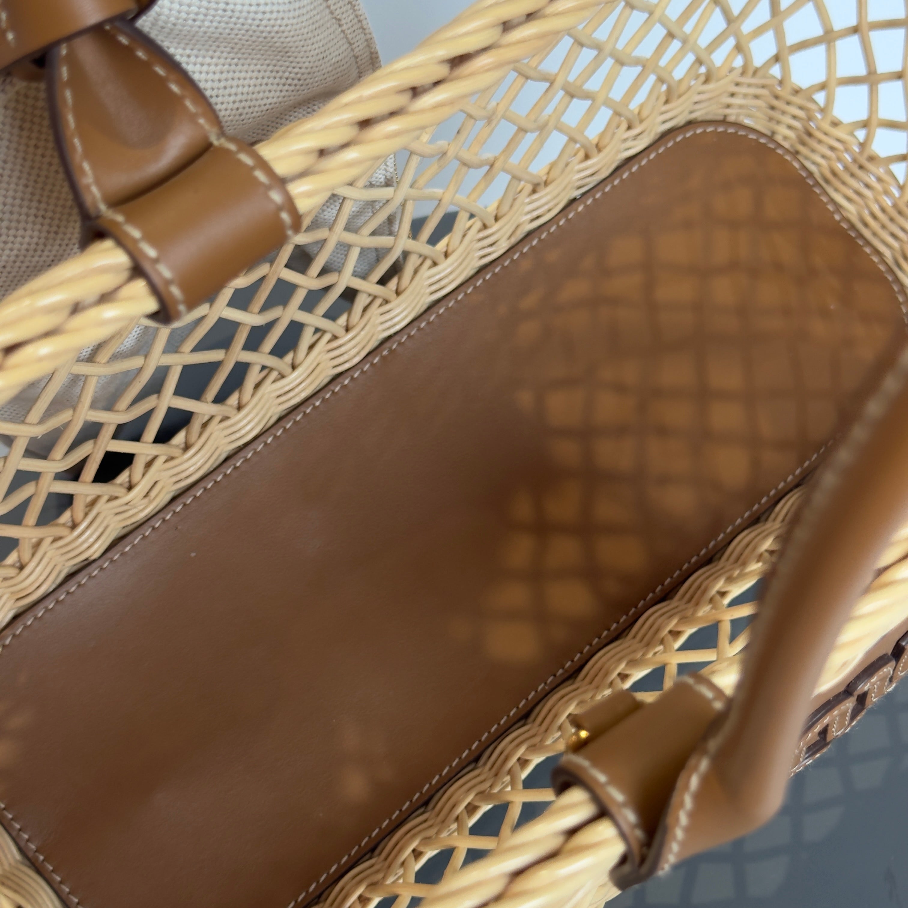 Miu Miu Rattan Basket Bag