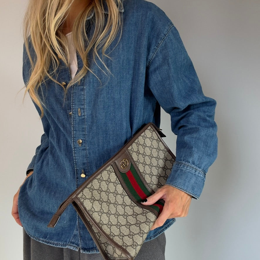 Gucci Monogram Pouch - Queen May