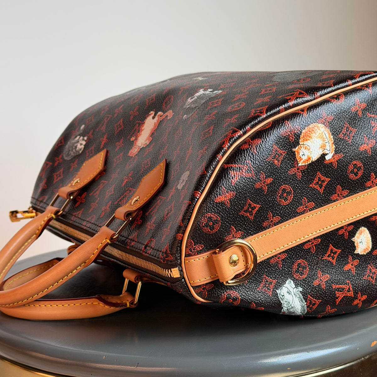 Limited Edition Louis Vuitton x Grace Coddington Catogram Speedy Bandouliere 30 - Queen May
