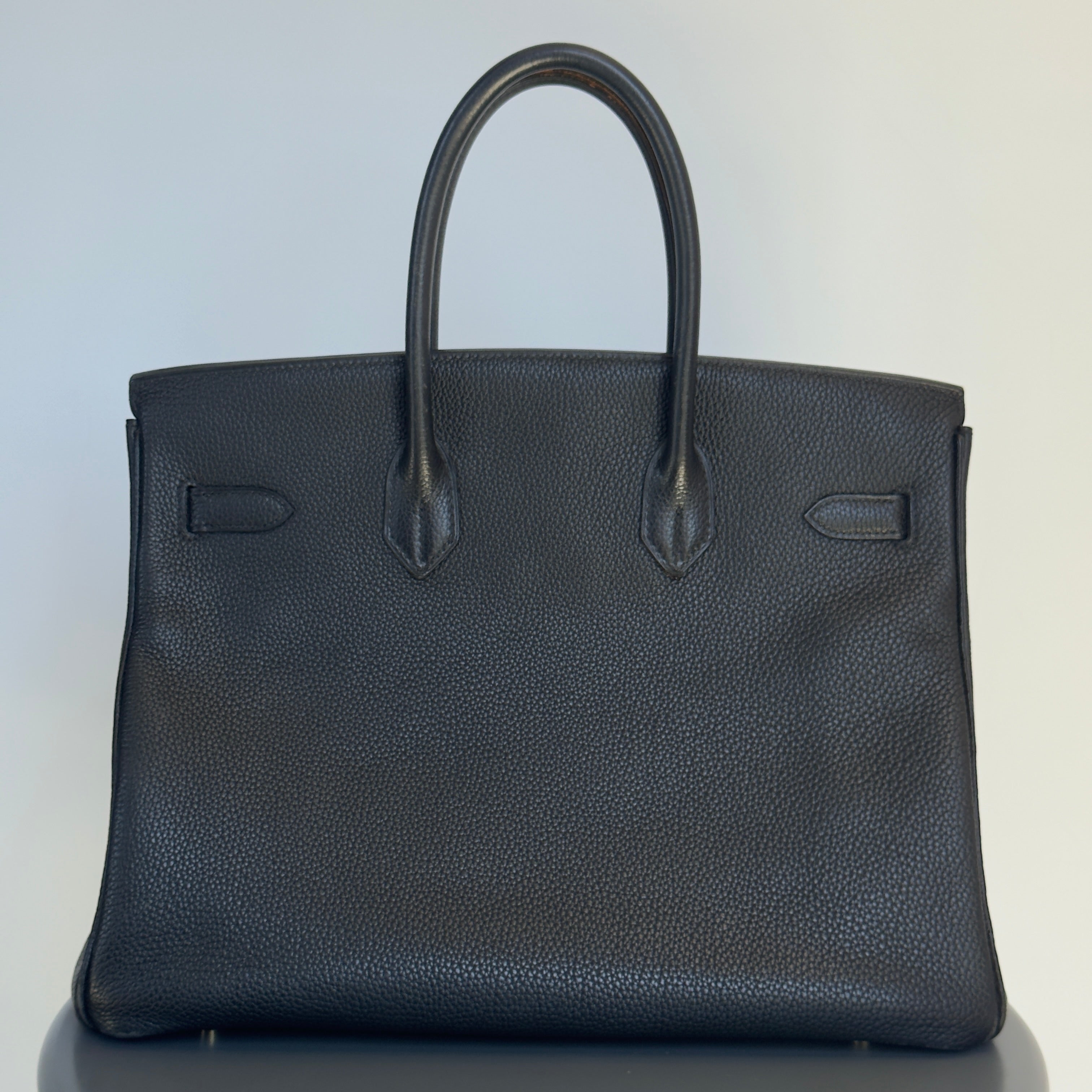 Hermes 2004 Birkin 35 Togo Leather Black With Gold Hardware - Queen May