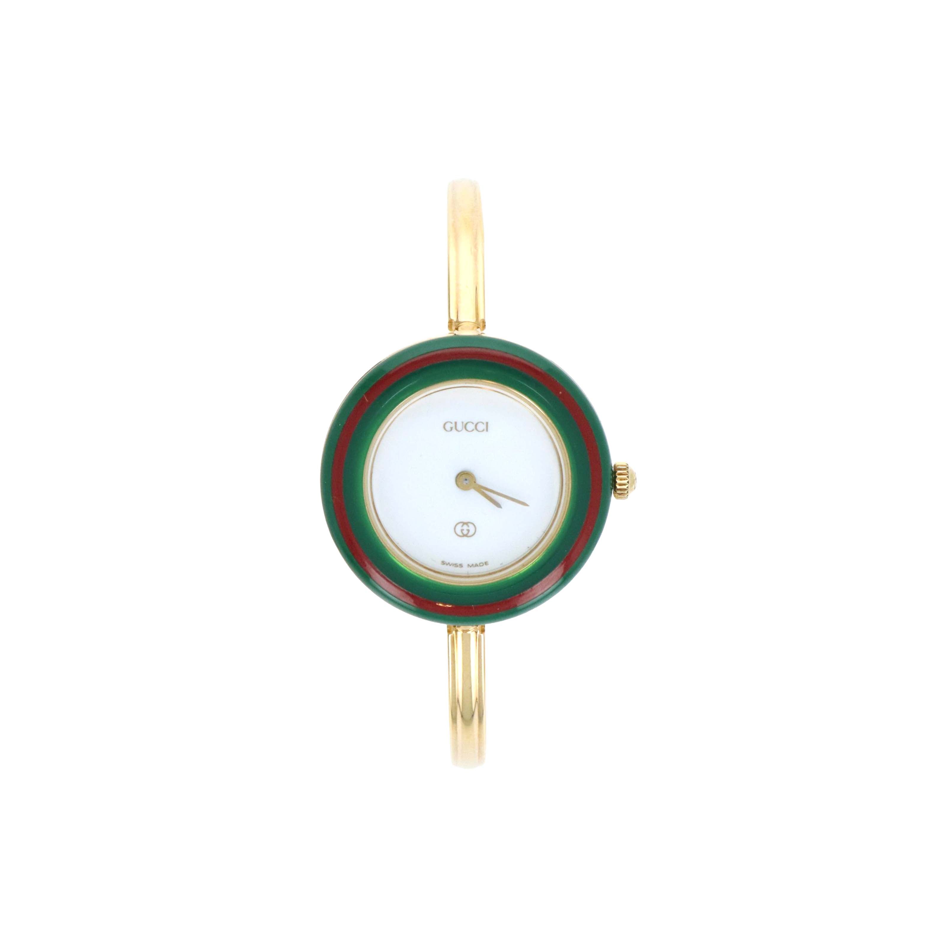 Vintage Gucci Interchangeable Bezel Bangle Watch