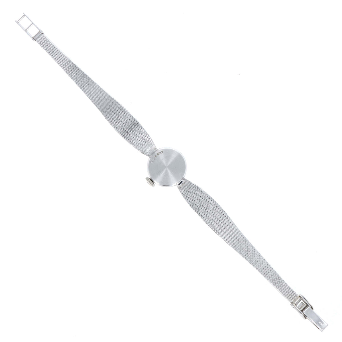 Vintage Rolex 14K White Gold 15 MM mechanical ladies cocktail watch