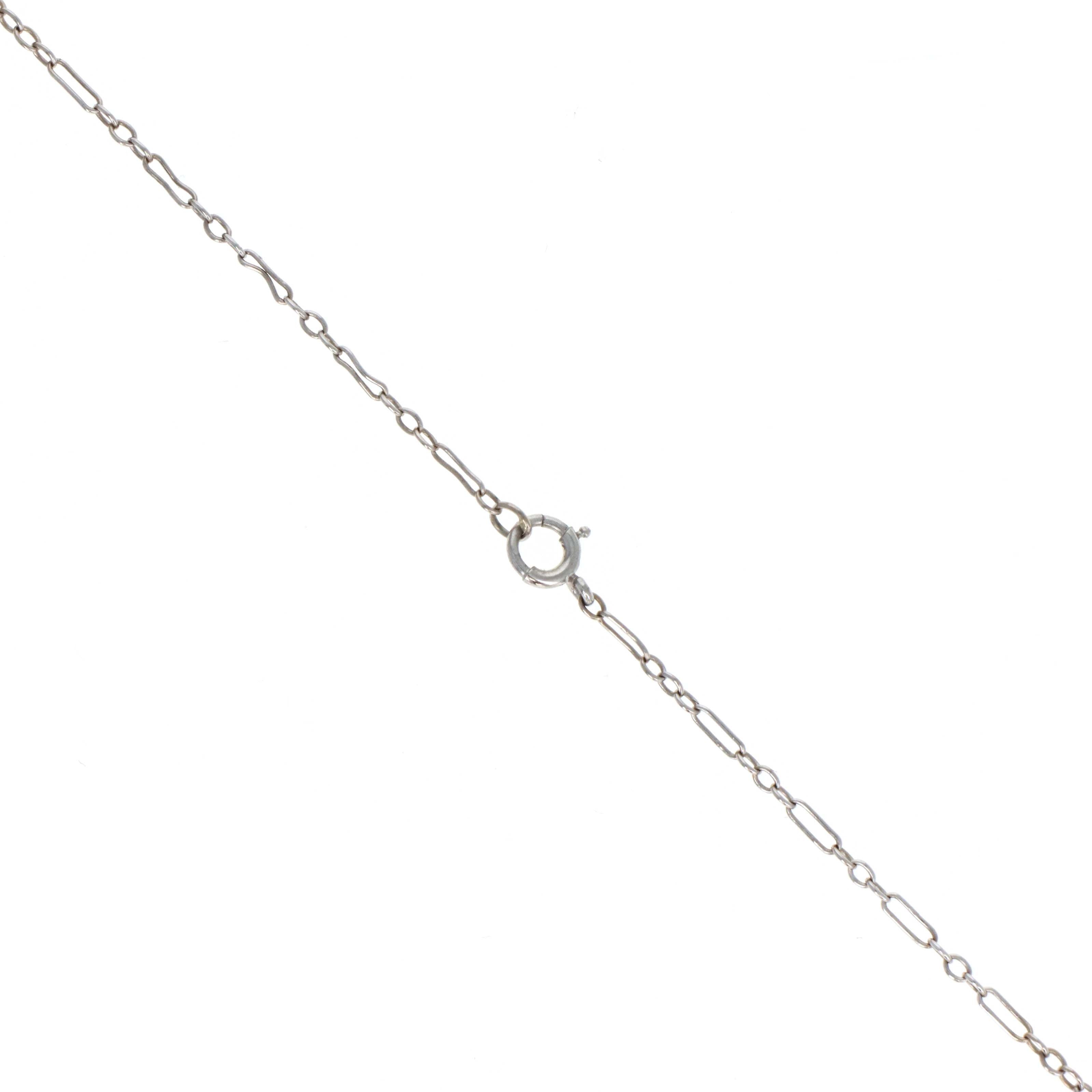 Art Deco 3.5 Carat Aquamarine Marquise Drop Pendant Necklace