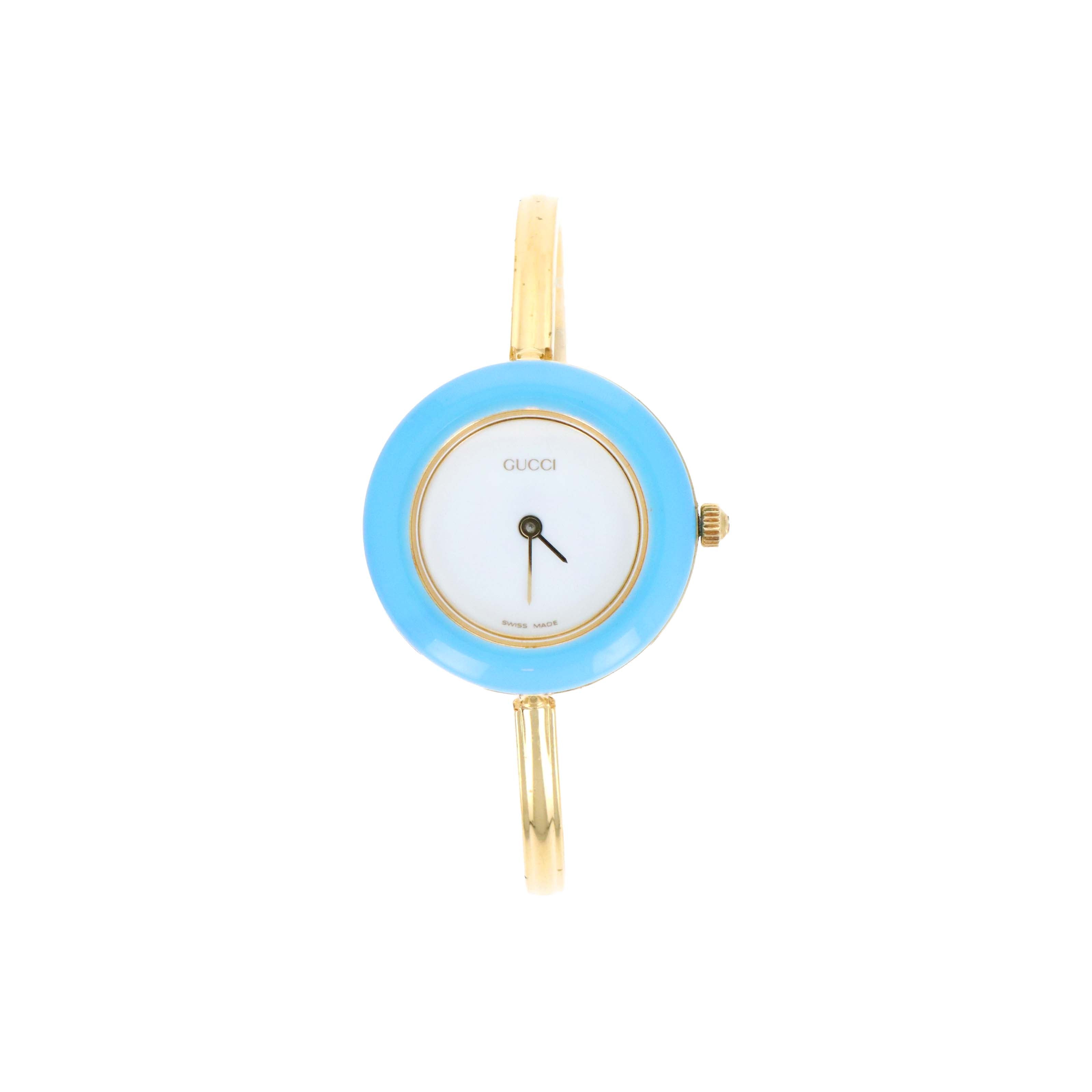 Vintage Gucci Interchangeable Bezel Bangle Watch