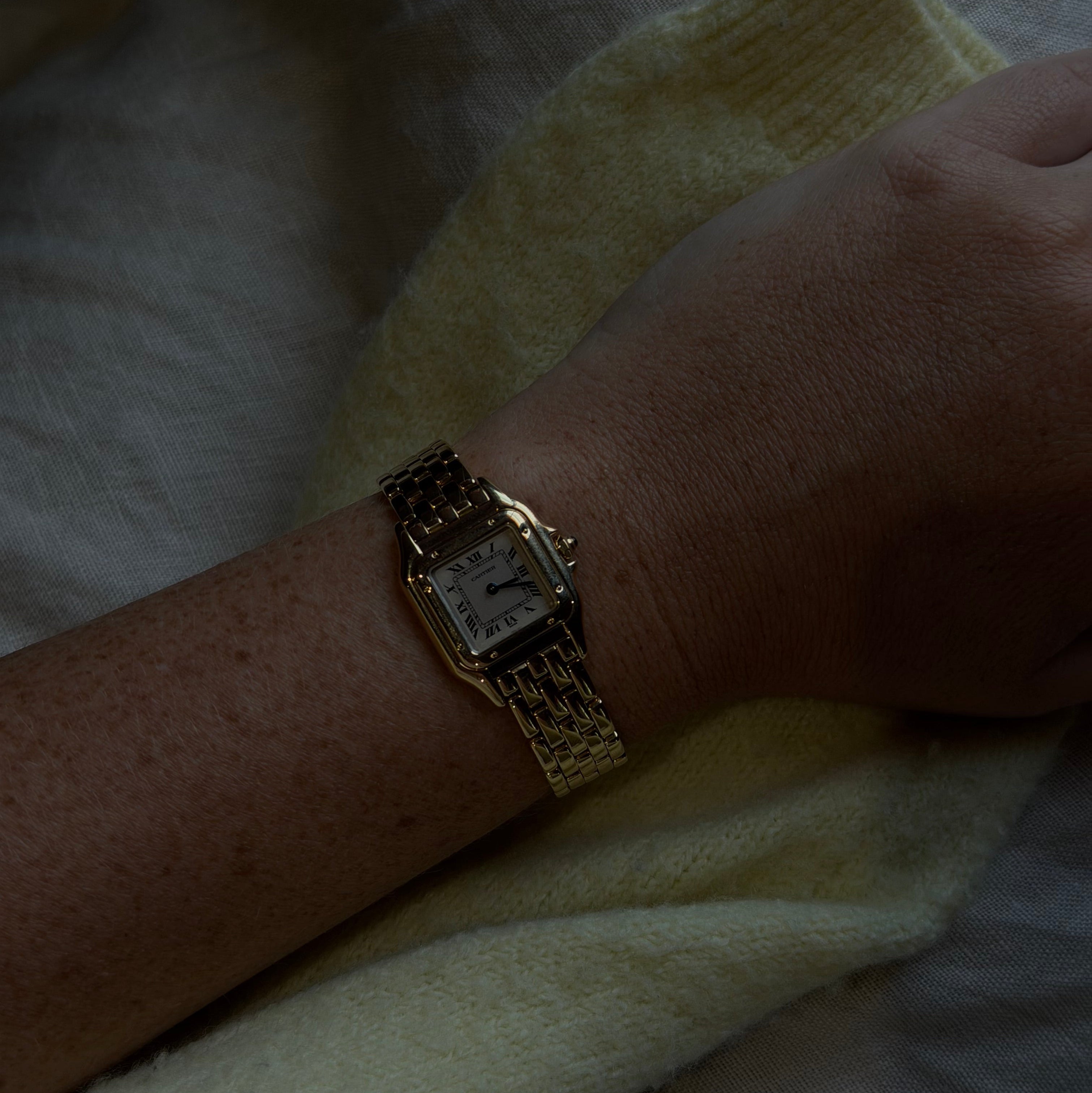 Cartier Panthere 18K Yellow Gold Small Ladies Watch 22MM Reference 86691 With Papers