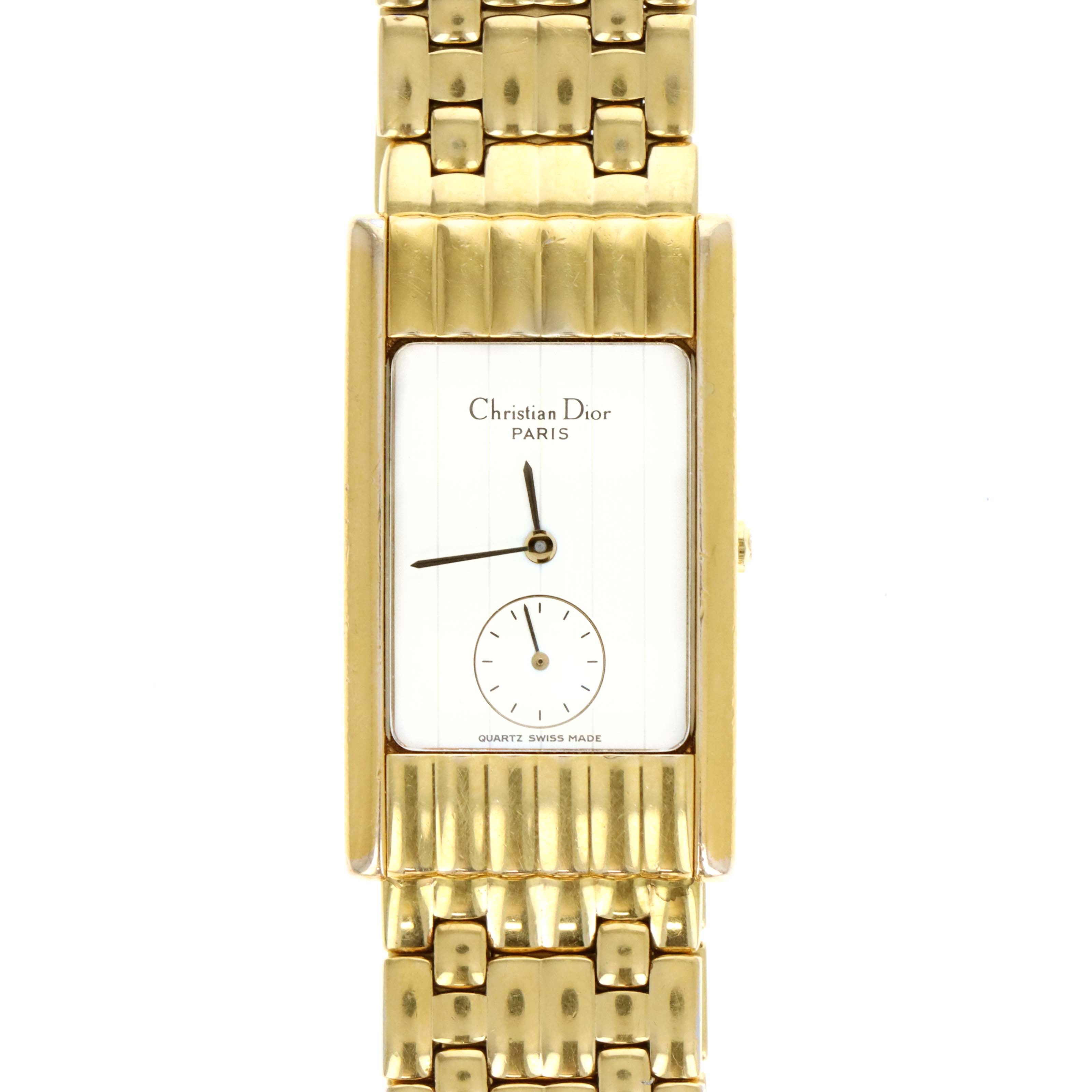 Vintage Christian Dior Gold Plated Quartz Watch - Queen May