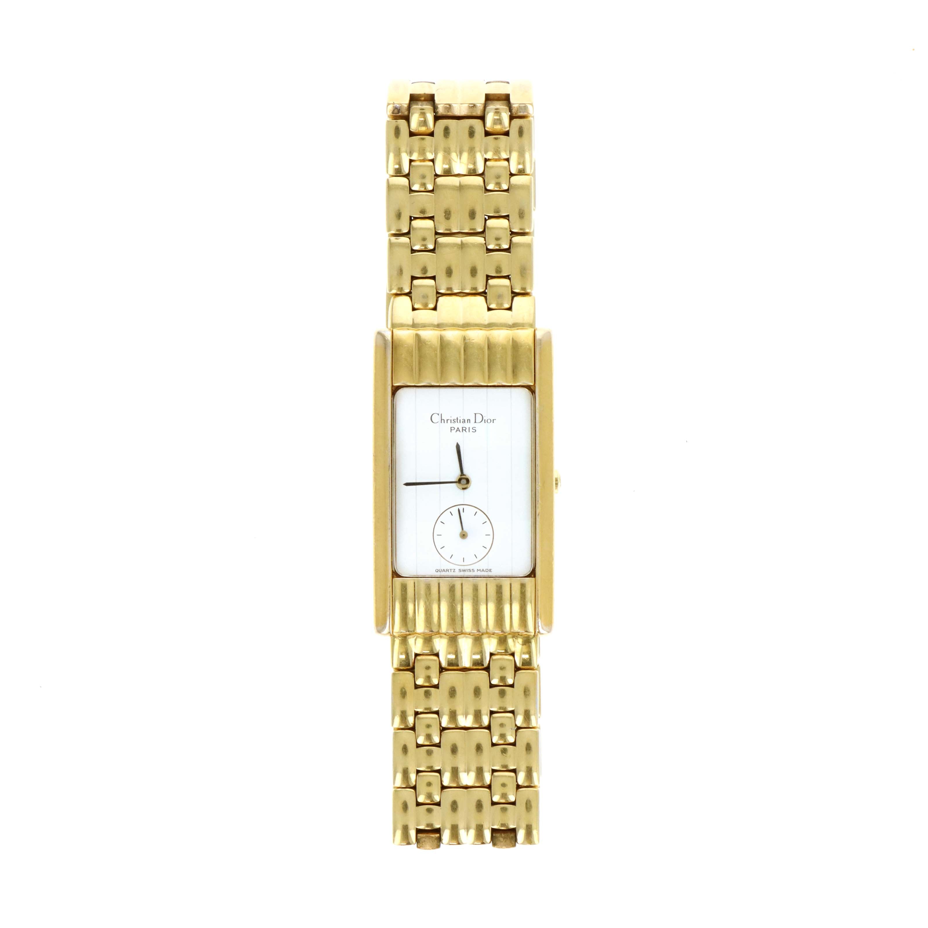 Vintage Christian Dior Gold Plated Quartz Watch - Queen May