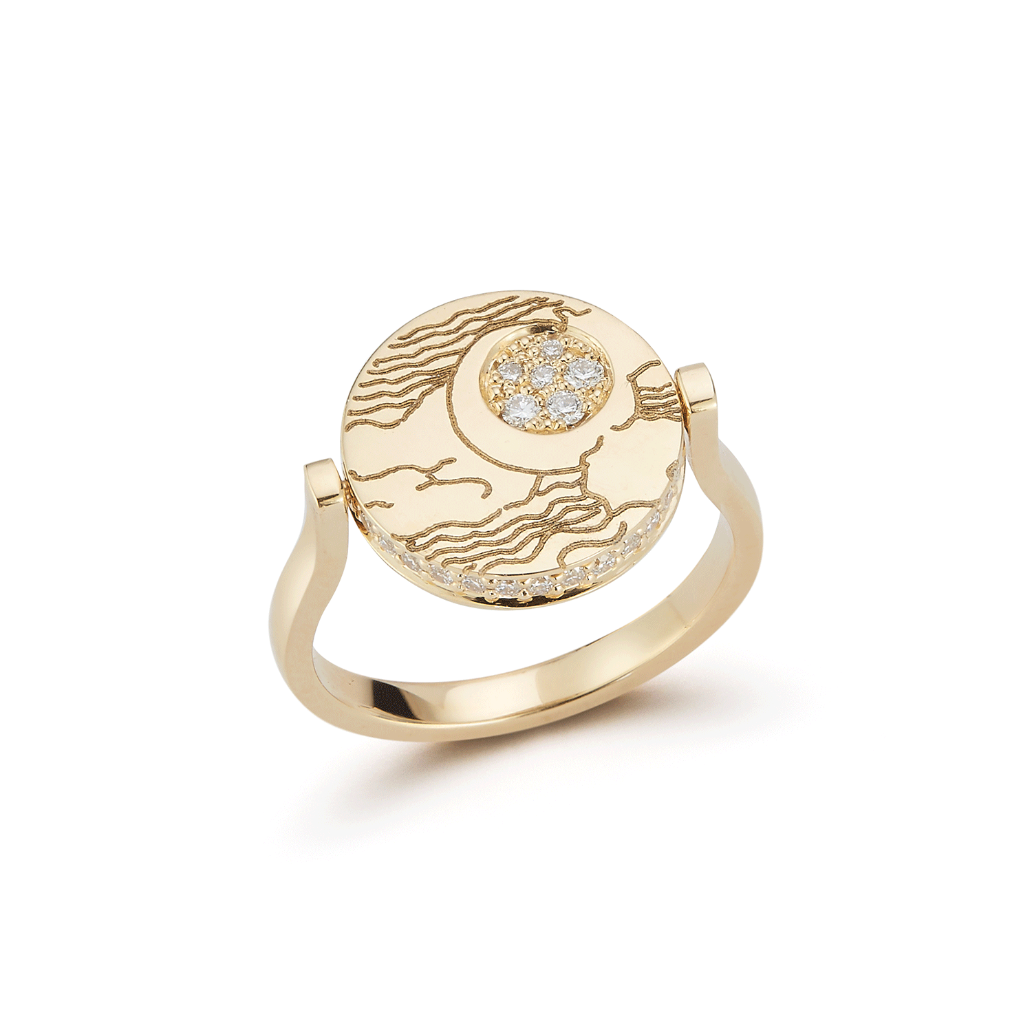 Renna Nightscape Spin Ring - Queen May