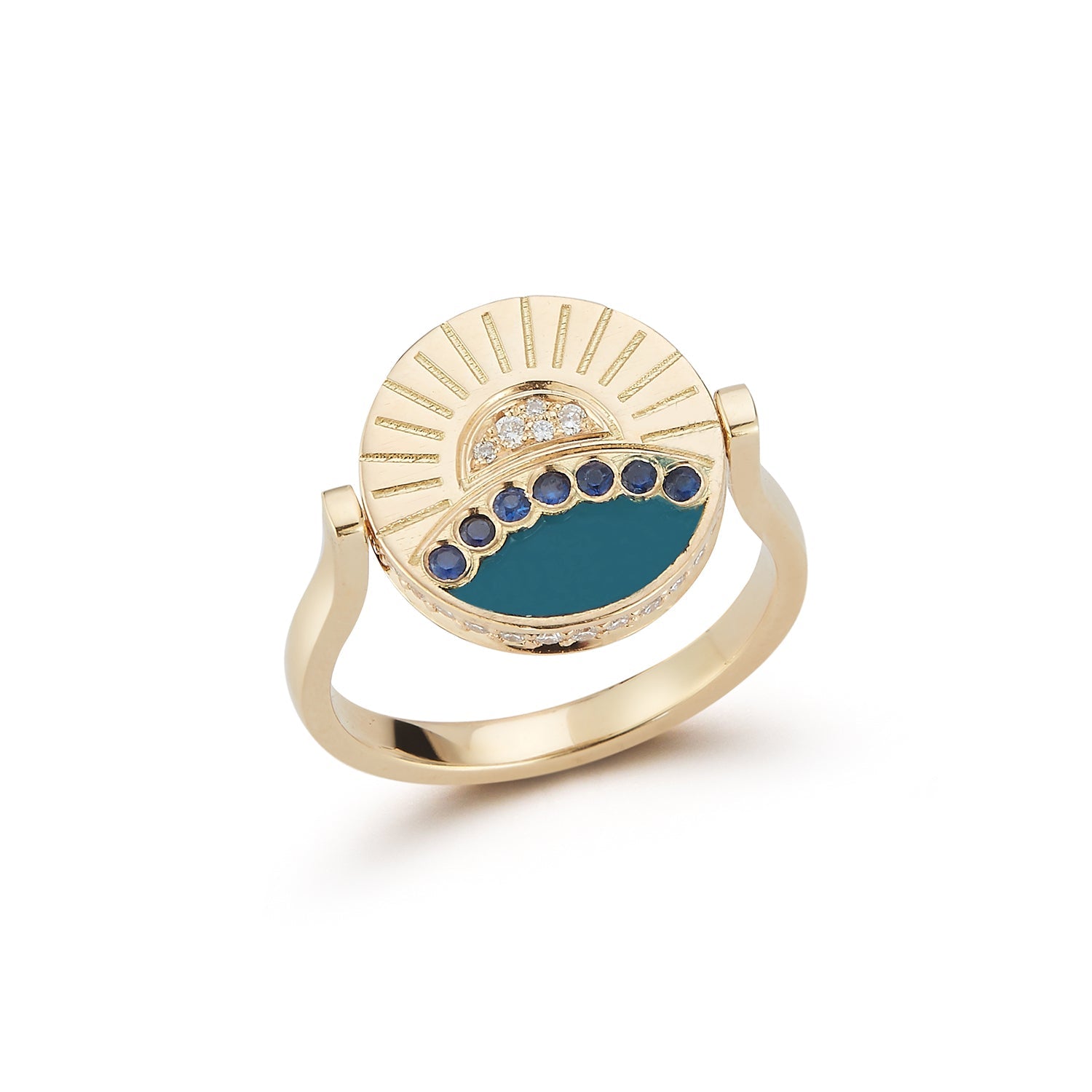 Renna Nightscape Spin Ring - Queen May