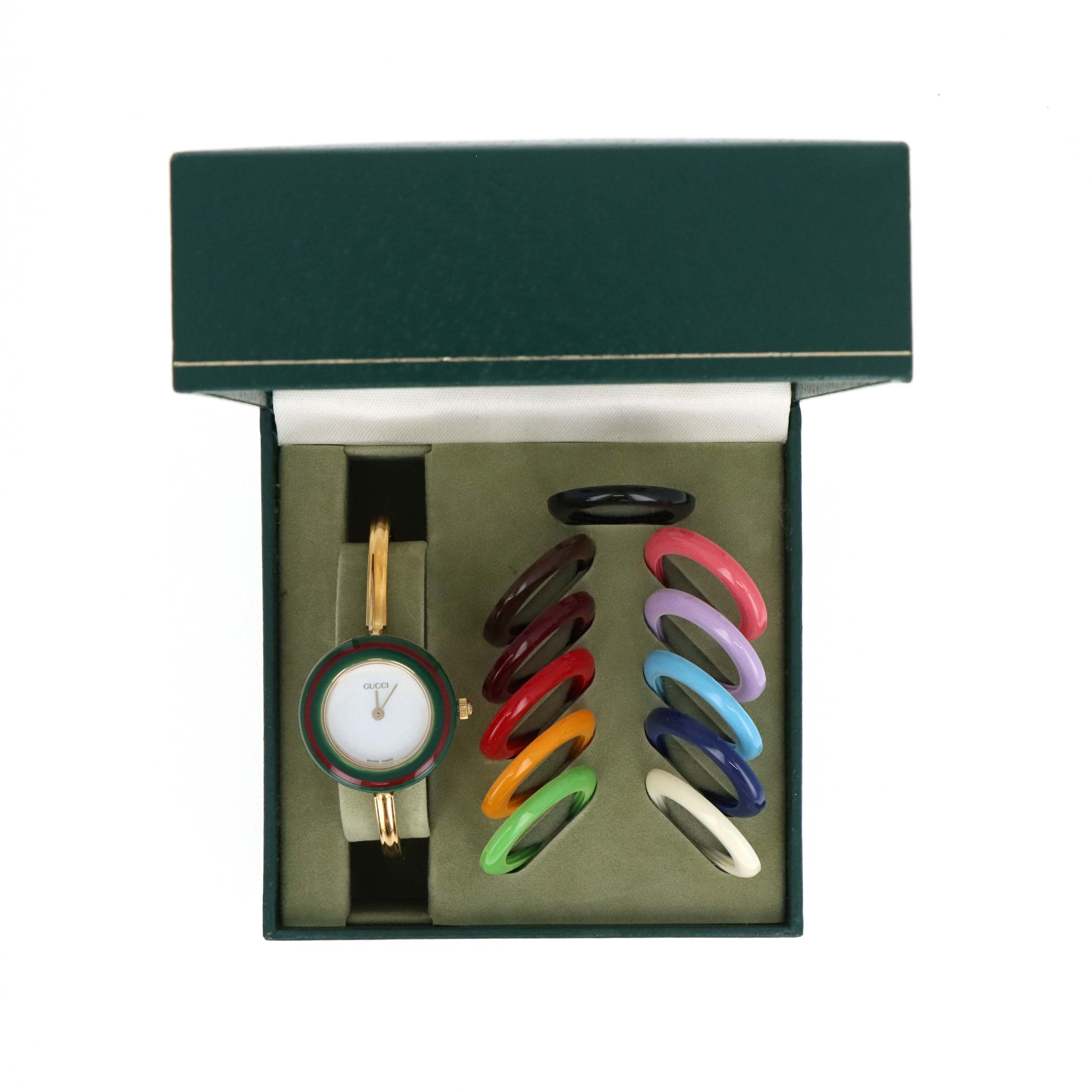 Vintage Gucci Interchangeable Bezel Watch (#3) - Queen May