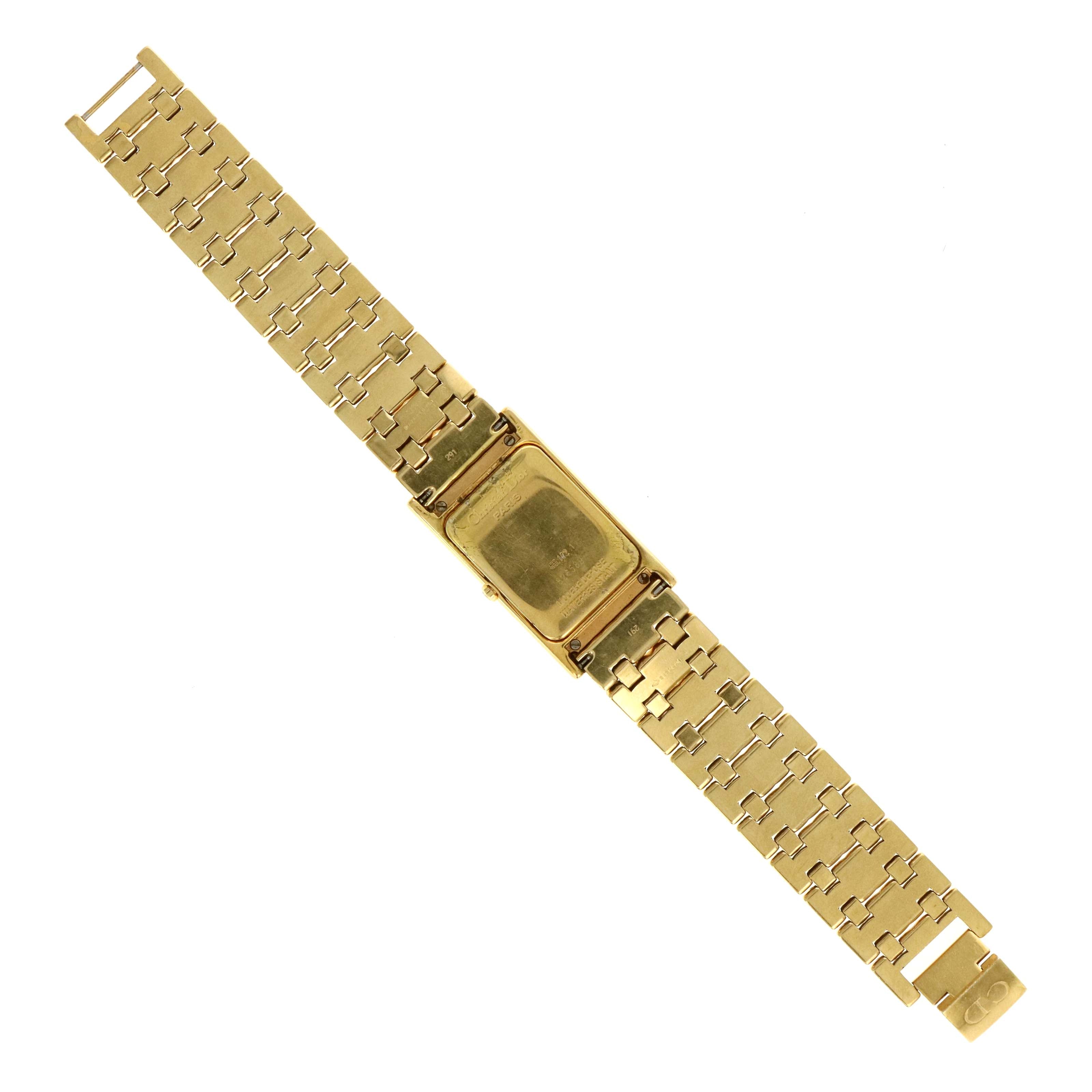 Vintage Christian Dior Gold Plated Quartz Watch - Queen May