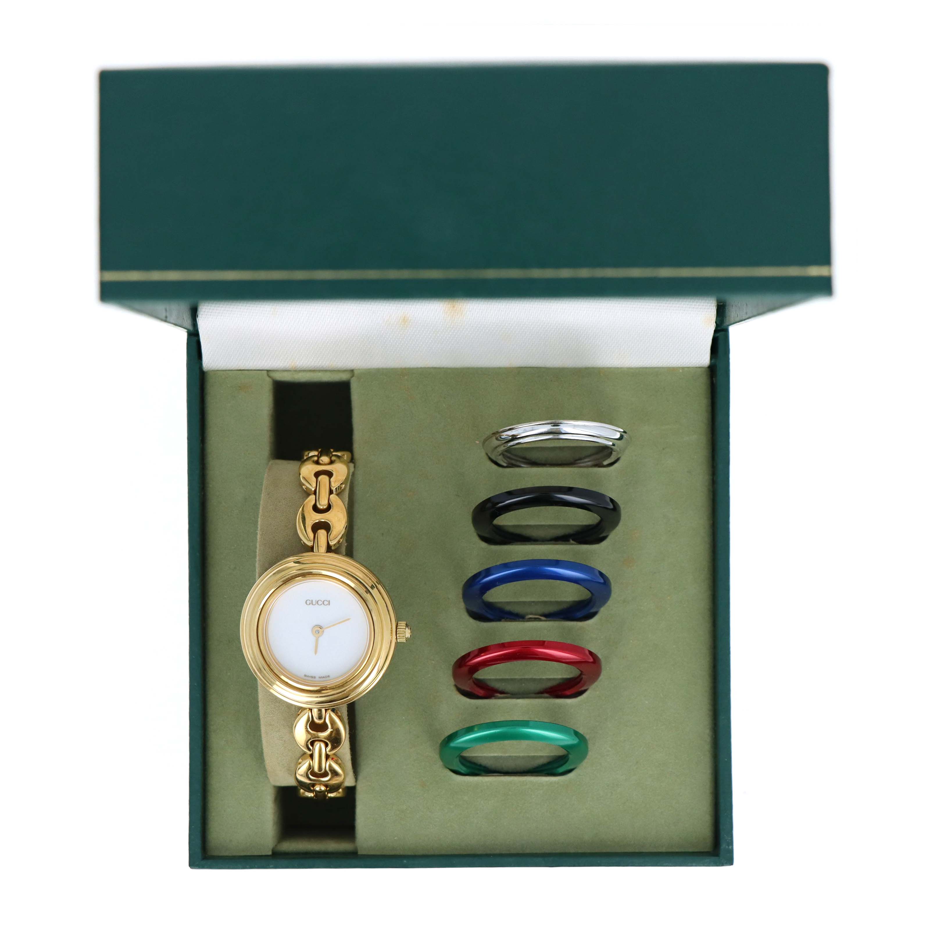 Vintage Gucci Interchangeable Bezel Gucci Link Watch
