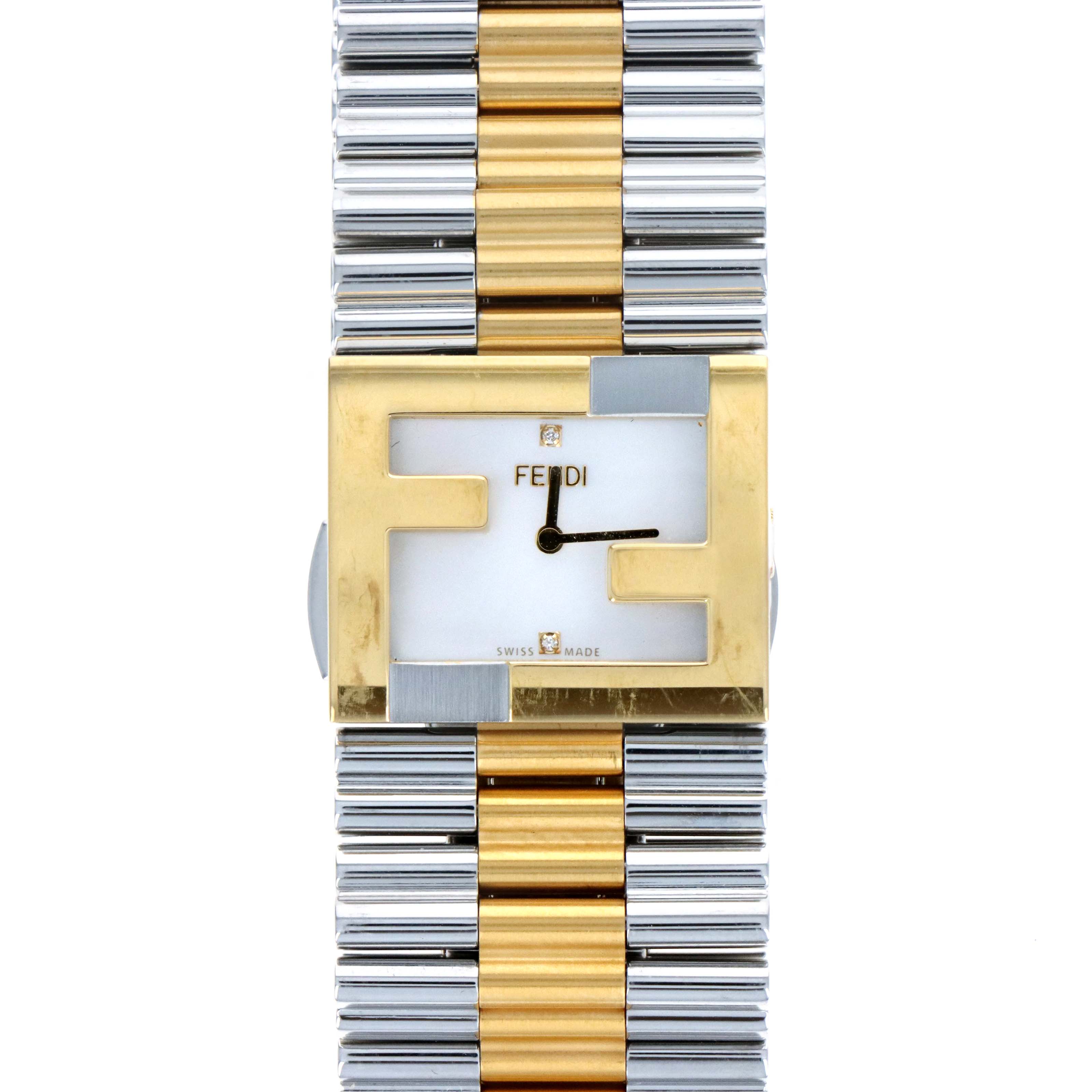 Fendi "Fendimania" Two-Tone Watch - Queen May