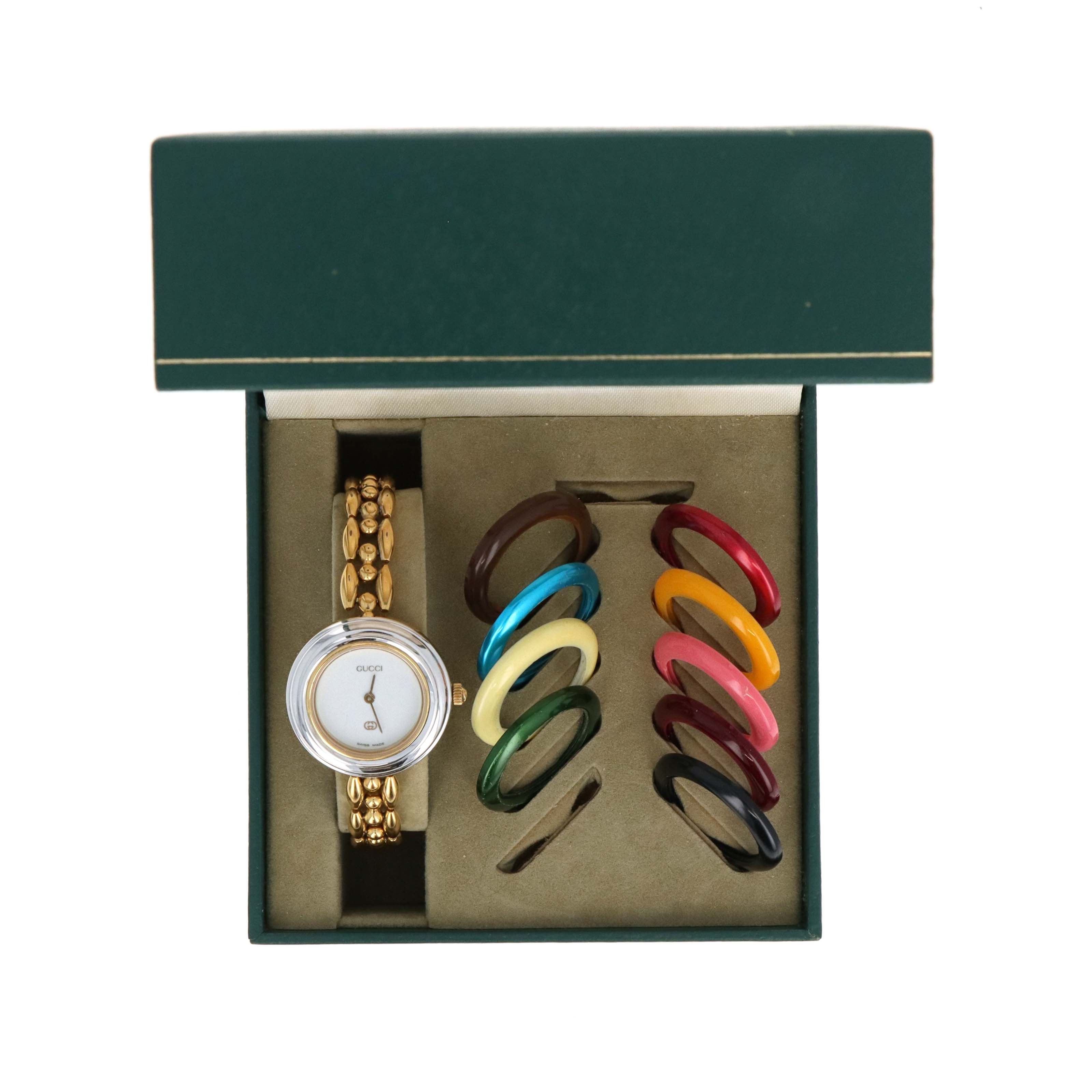 Vintage Gucci Interchangeable Bezel Watch Link Bracelet(#4) - Queen May