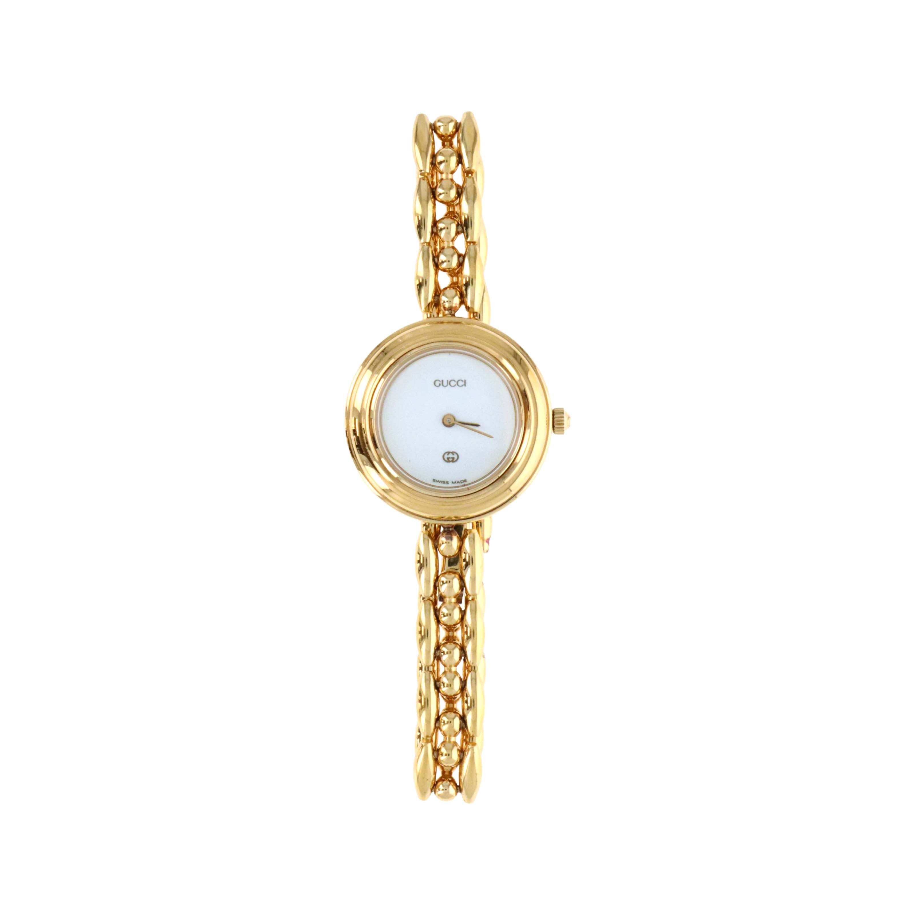 Vintage Gucci Interchangeable Bezel Watch Link Bracelet - Queen May