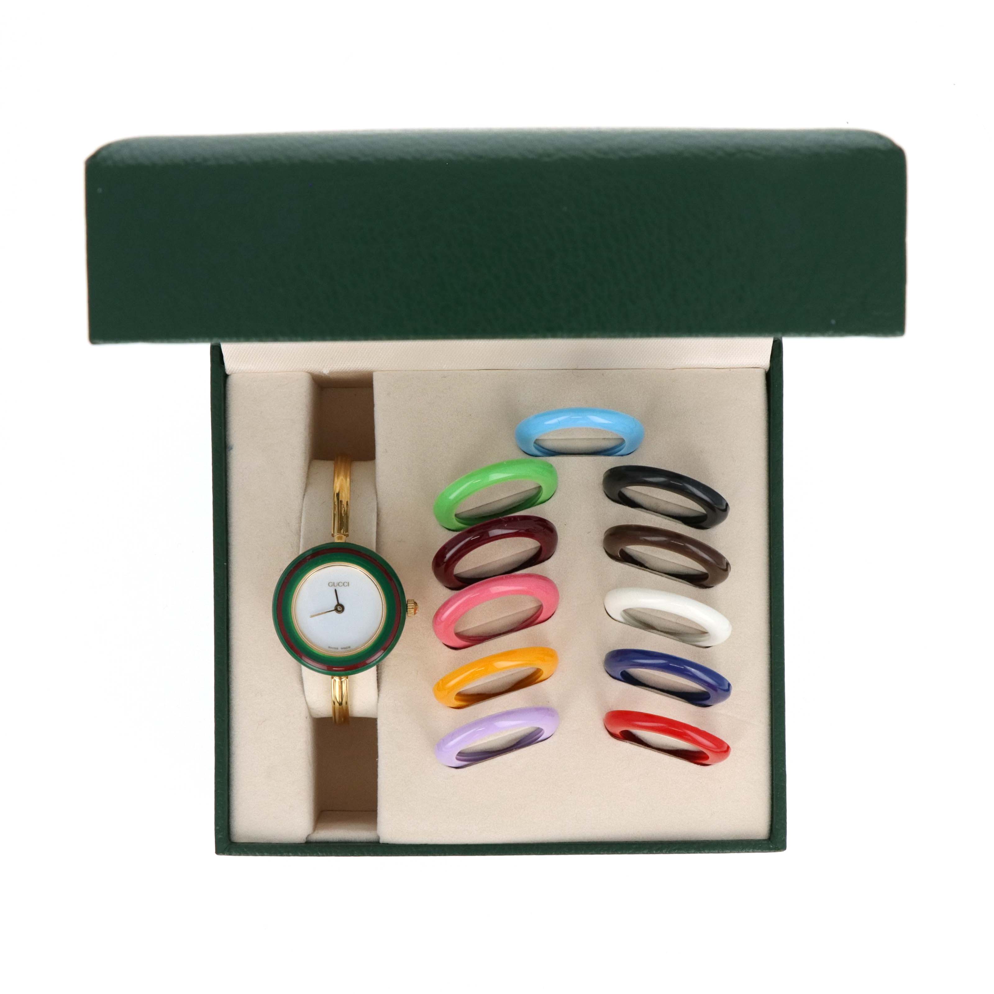 Vintage Gucci Interchangeable Bezel Watch (#5) - Queen May