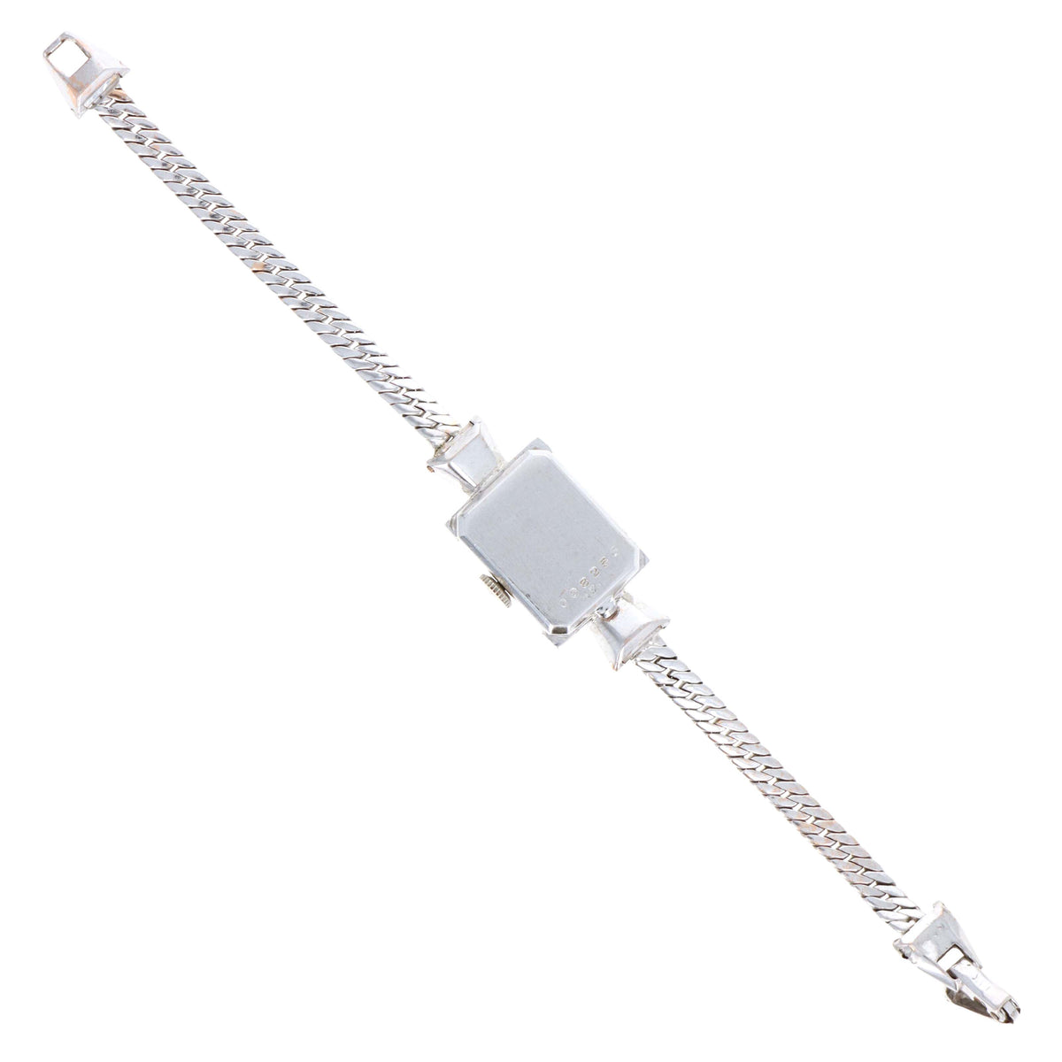14K White Gold Ruby Diamond Lucien Piccard Ladies Cocktail Watch