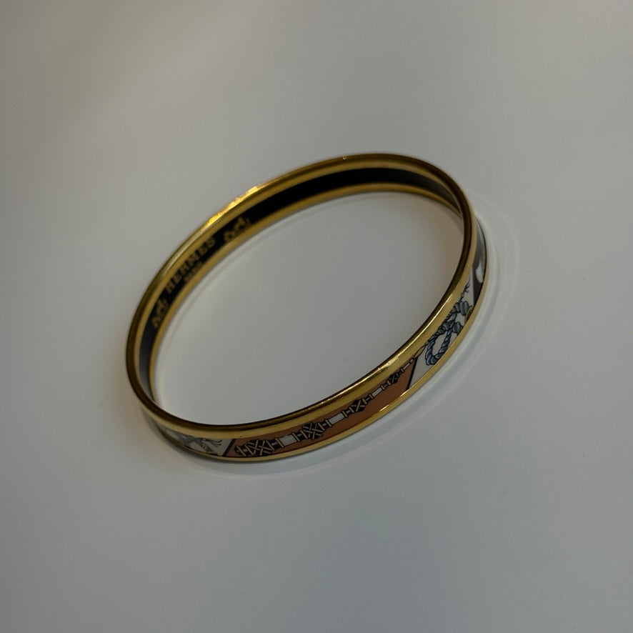 Hermes Enamel Bangle Bracelet - Queen May