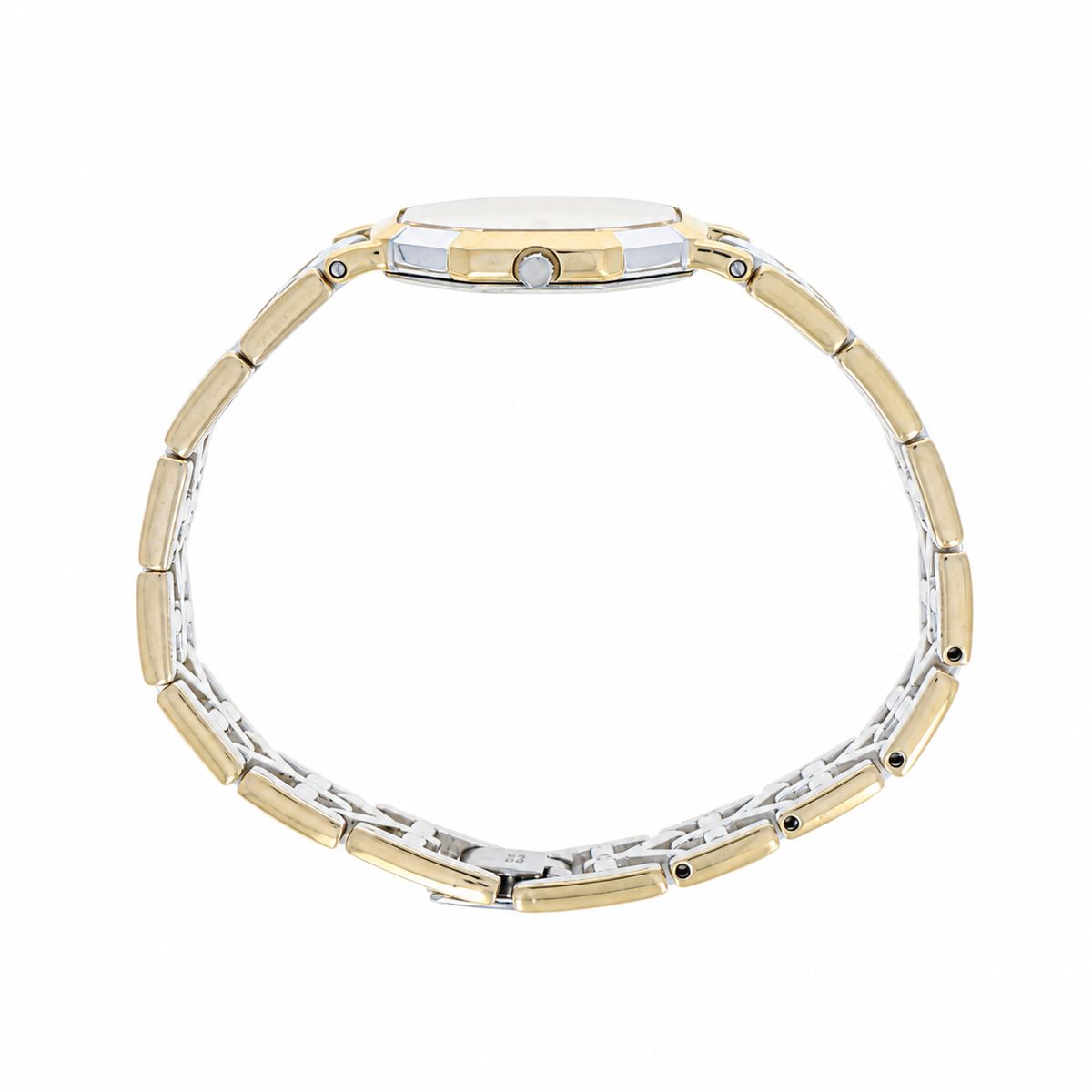 Yves Saint Laurent Octagon Two Tone Watch Large