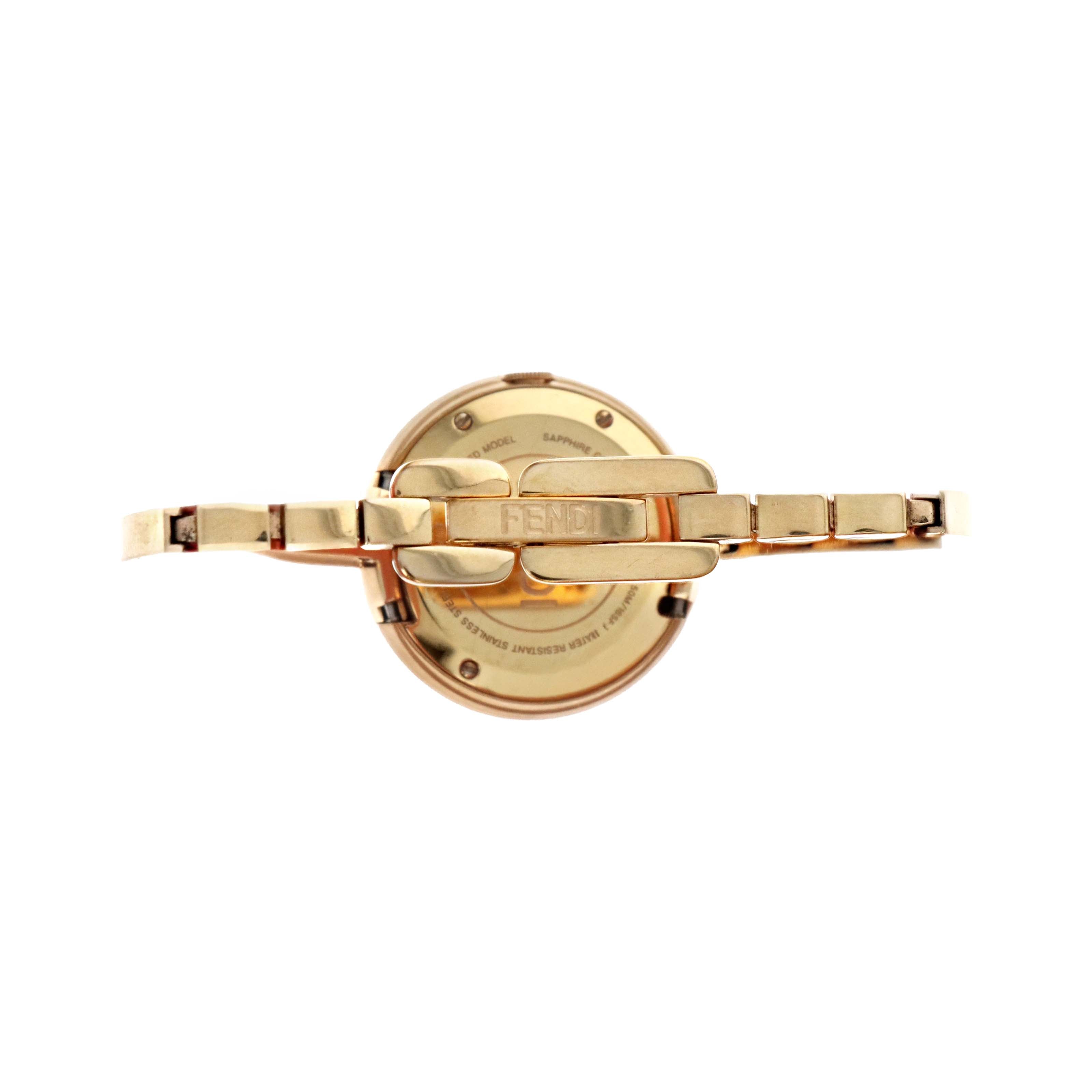 Fendi "My Way" Rose Gold-Tone Stainless Steel Watch - Queen May