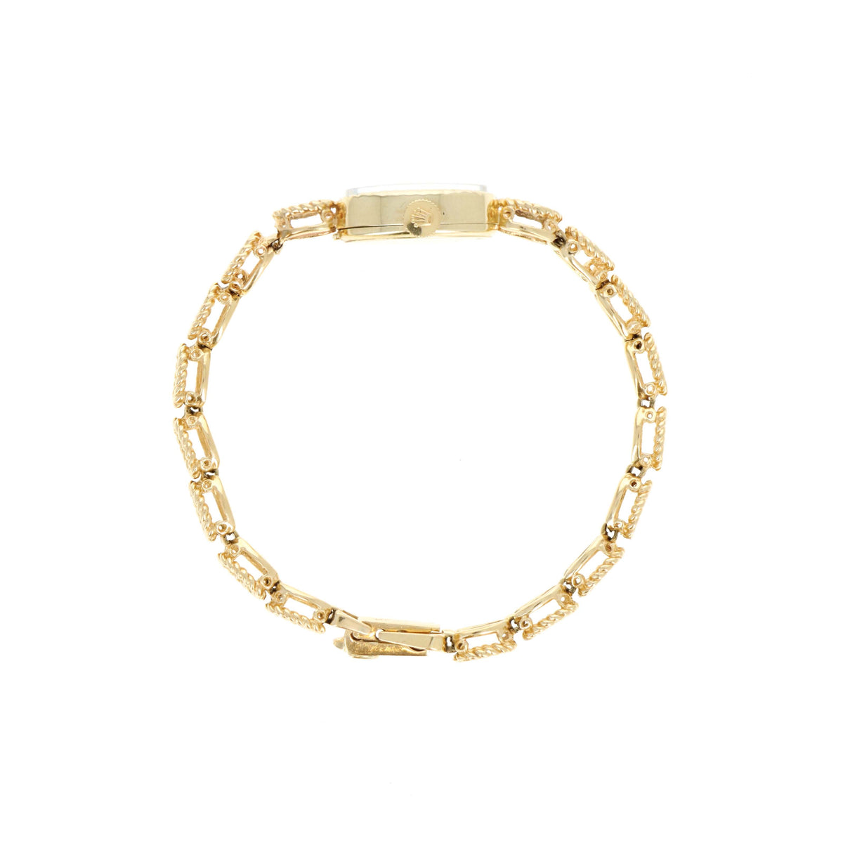 Vintage Rolex Ladies 14K Yellow Gold Oval Shaped Mechanical Movement Cocktail Watch Reference 8333 With Box