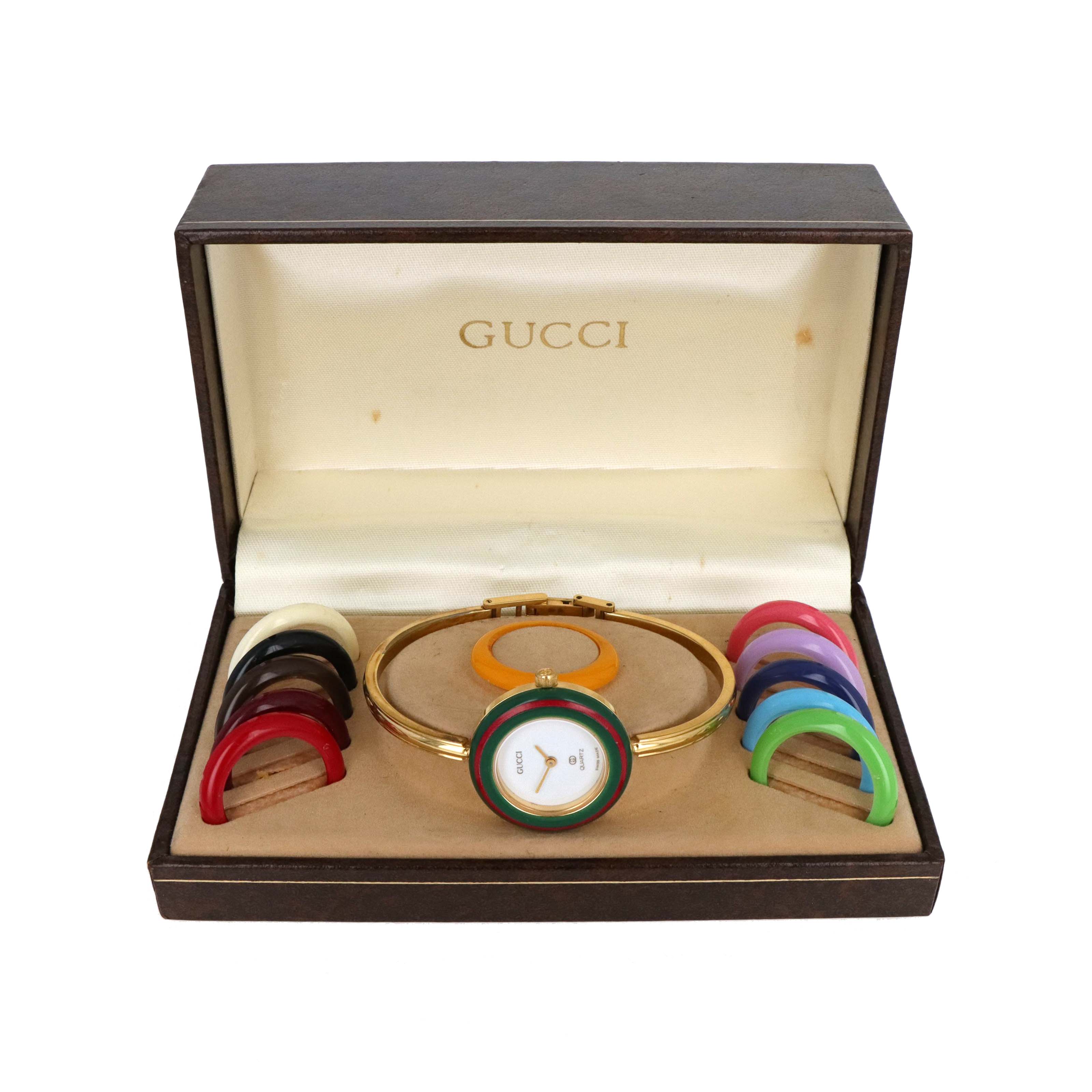 Vintage Gucci Interchangeable Bezel Watch (#8) - Queen May