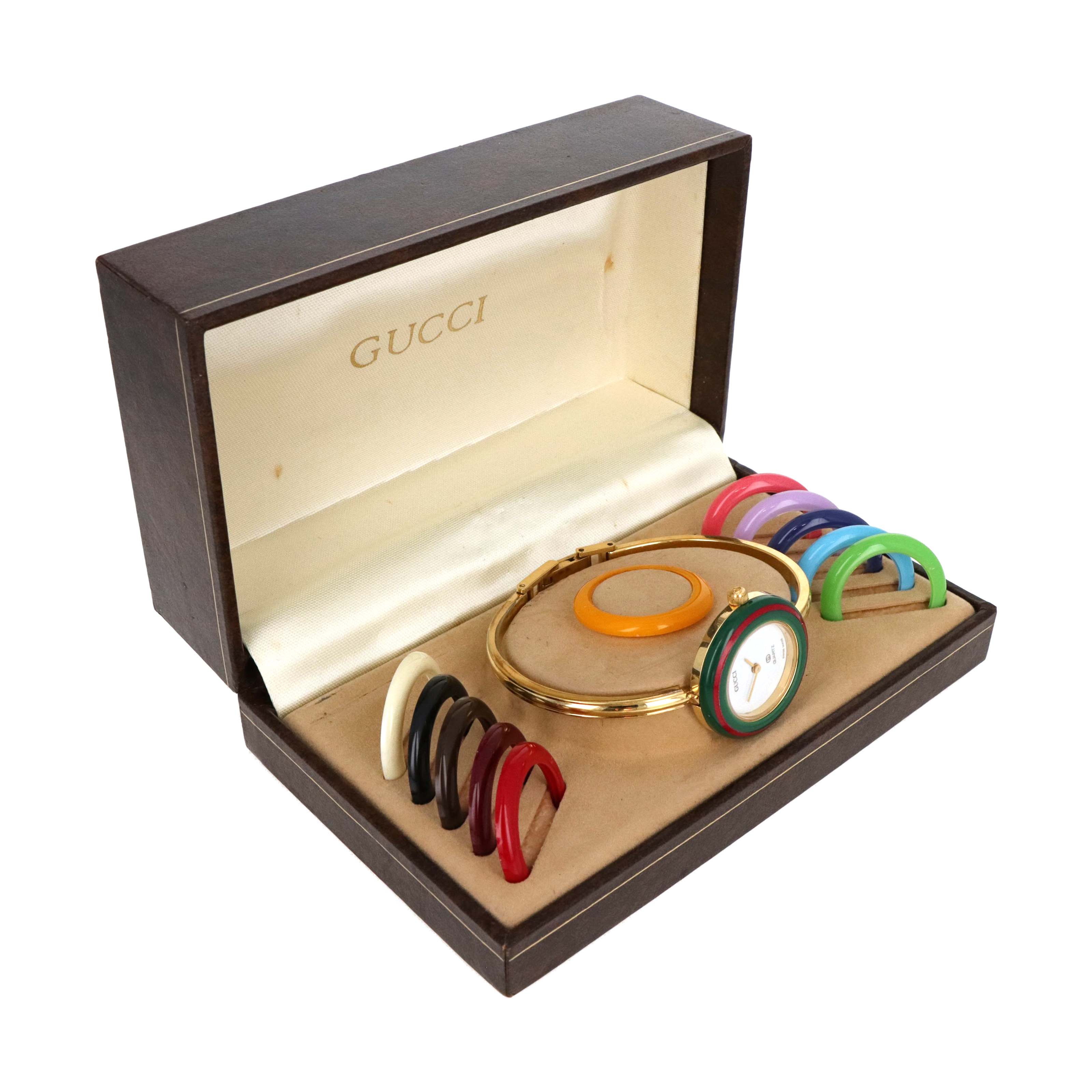 Vintage Gucci Interchangeable Bezel Watch (#8) - Queen May