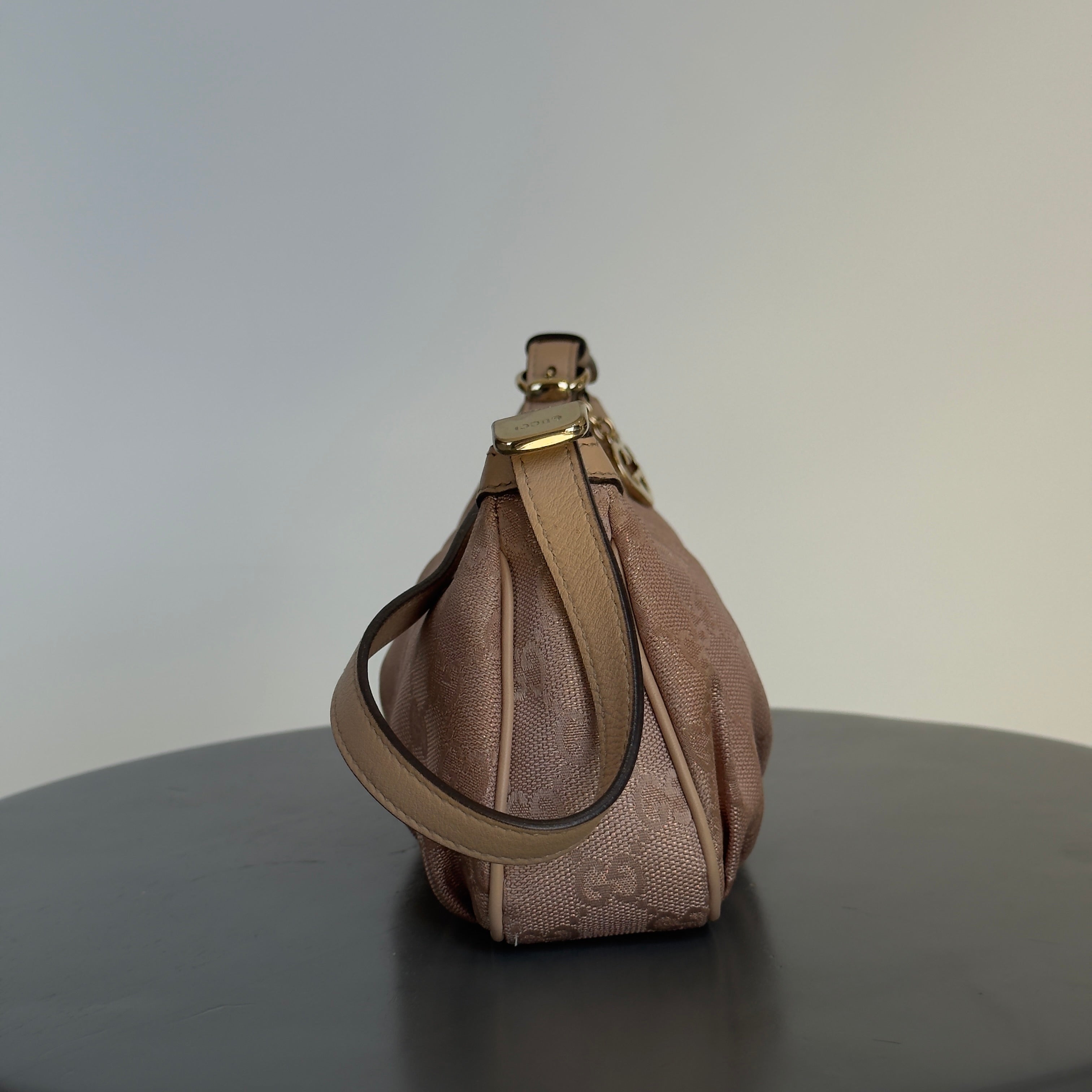Gucci GG Canvas Lovely Heart Pochette Shoulder Bag - Queen May
