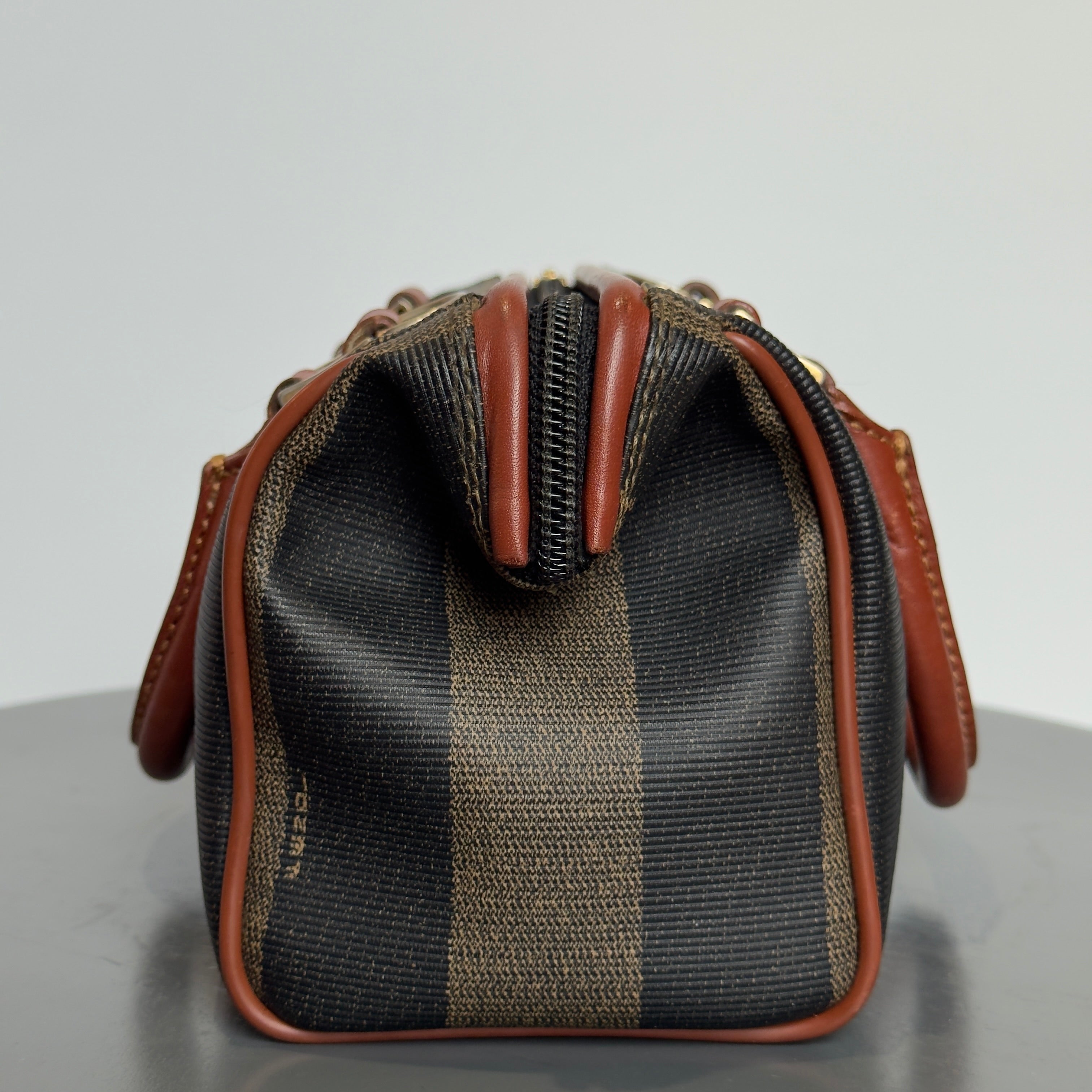 Fendi Pequin Boston Bag Mini