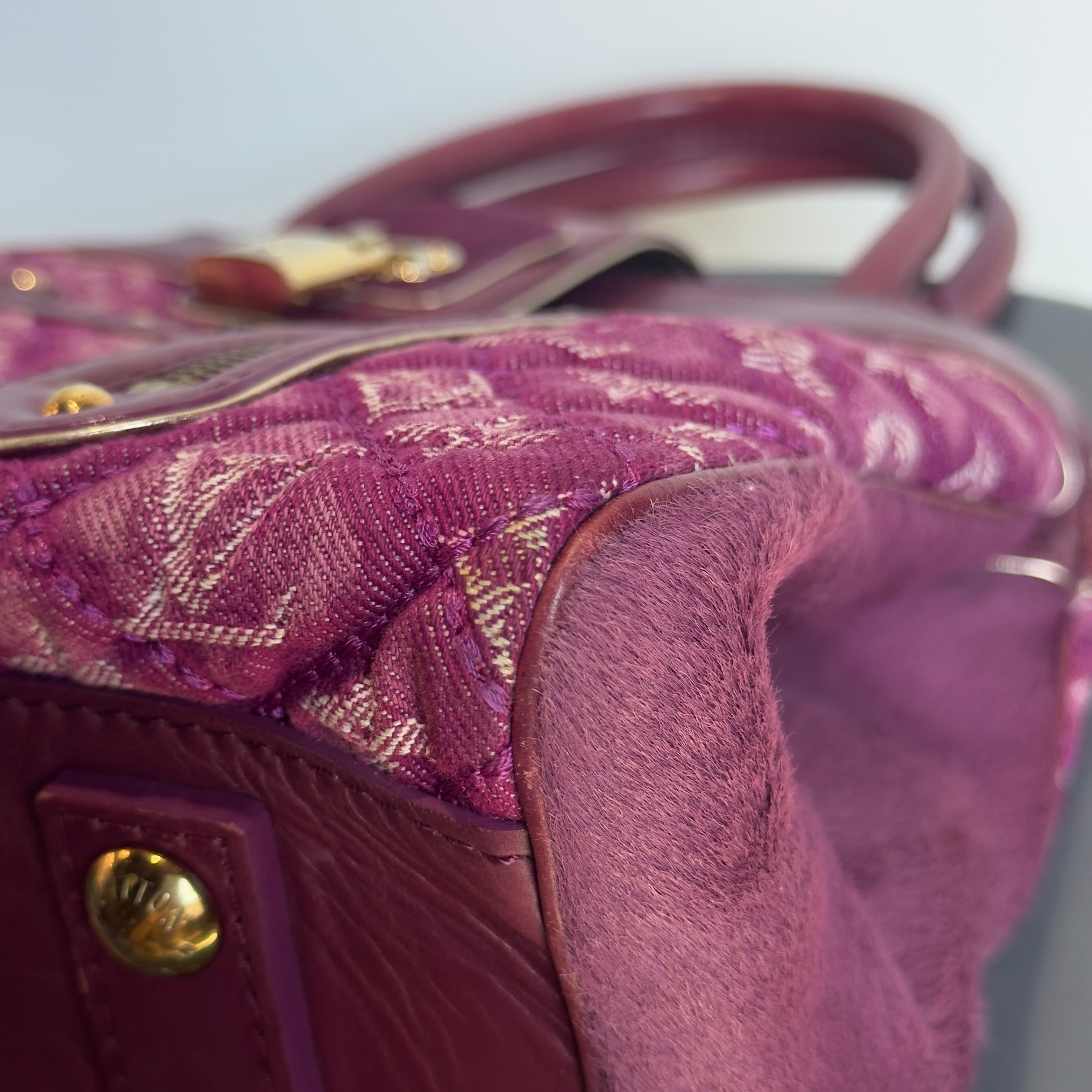 Limited Edition Louis Vuitton Pink Denim Linda Bag