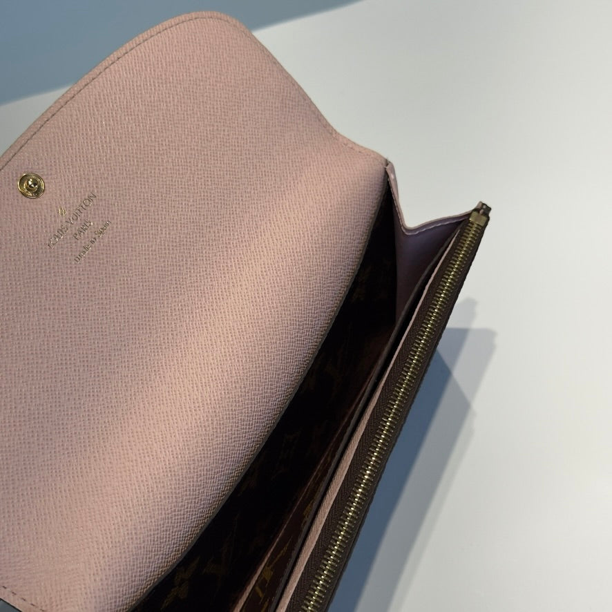 Louis Vuitton Rose Ballerine Monogram Emilie Wallet - Queen May