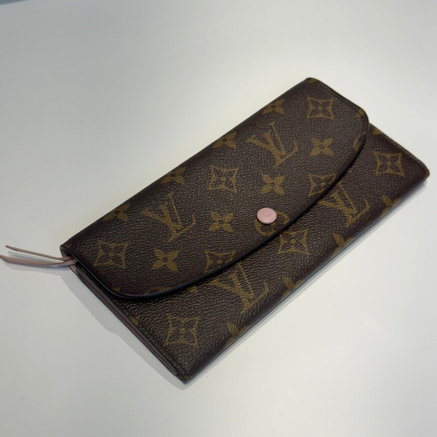 Louis Vuitton Rose Ballerine Monogram Emilie Wallet - Queen May