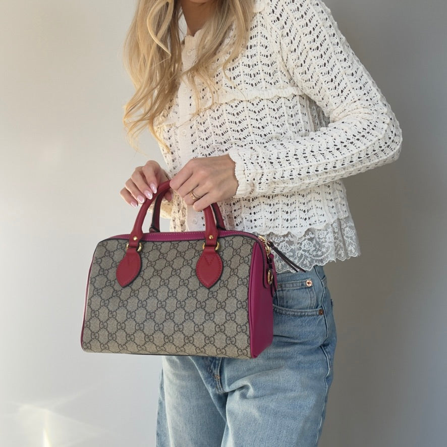 Gucci GG Supreme Boston Bag - Queen May