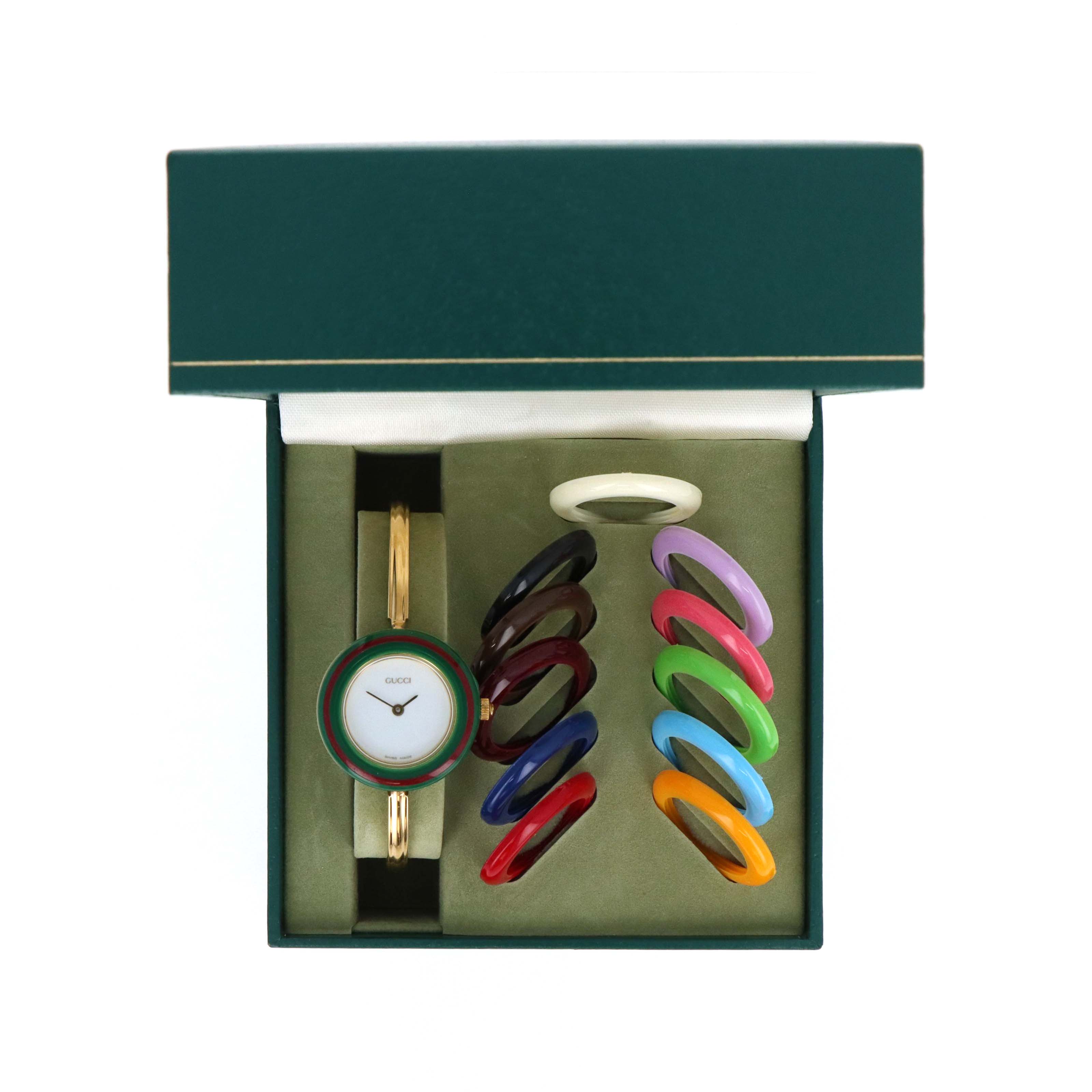 Vintage Gucci Interchangeable Bezel Watch #7 - Queen May