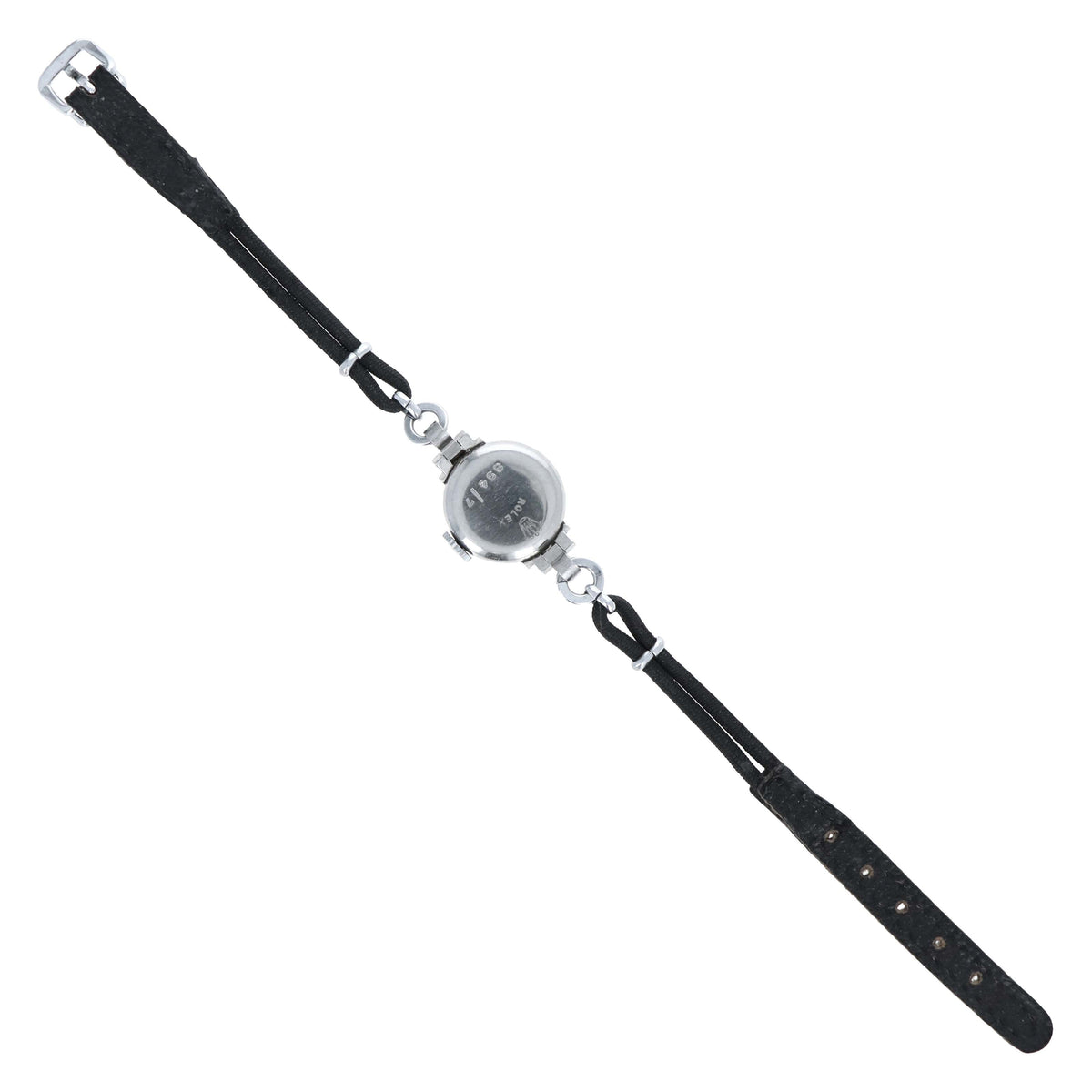 1930's Rolex Ref. 854/7 Art Deco Sector Dial Stainless Steel Ladies Watch Mechanical Movement With Original Box